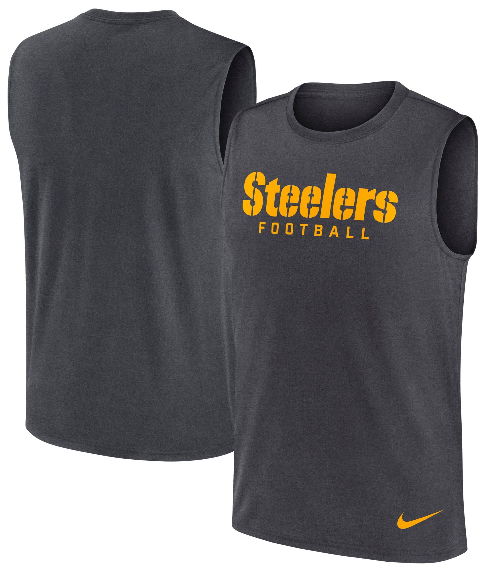 Nike Men's Pittsburgh Steelers Anthracite Legend Muscle Tank Top product image
