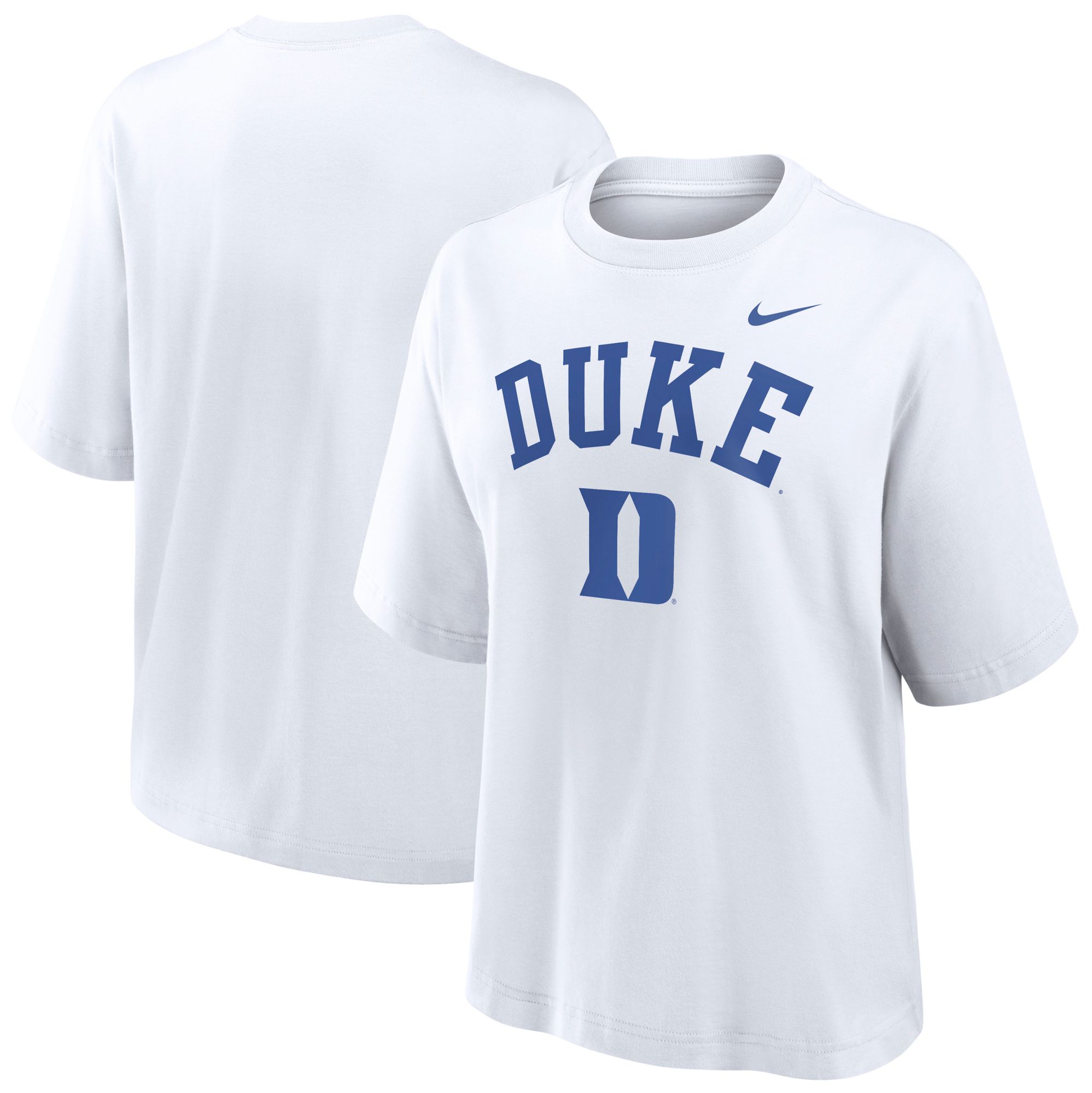 Nike Women's Duke Blue Devils White Boxy T-Shirt product image