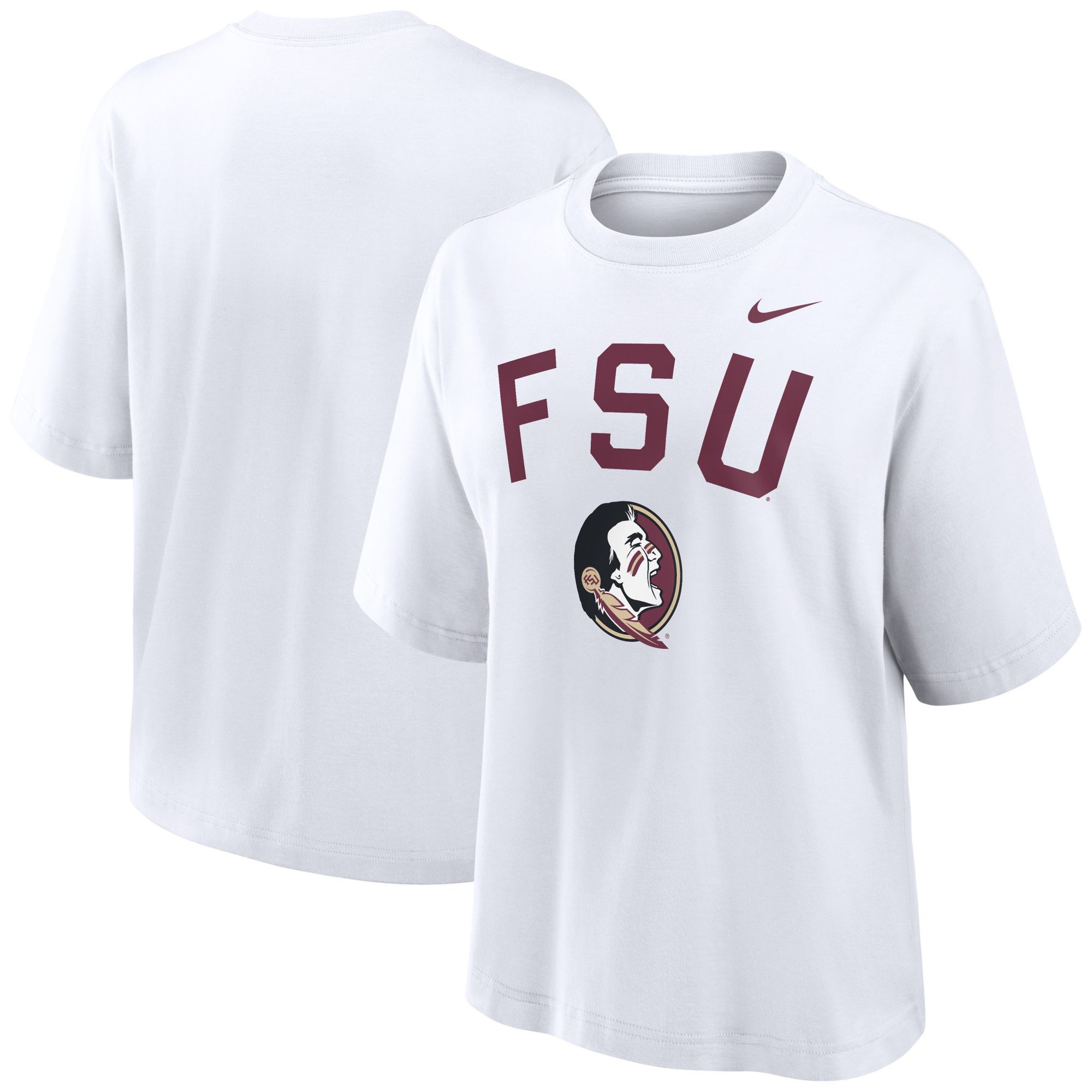 Nike Women's Florida State Seminoles White Boxy T-Shirt product image