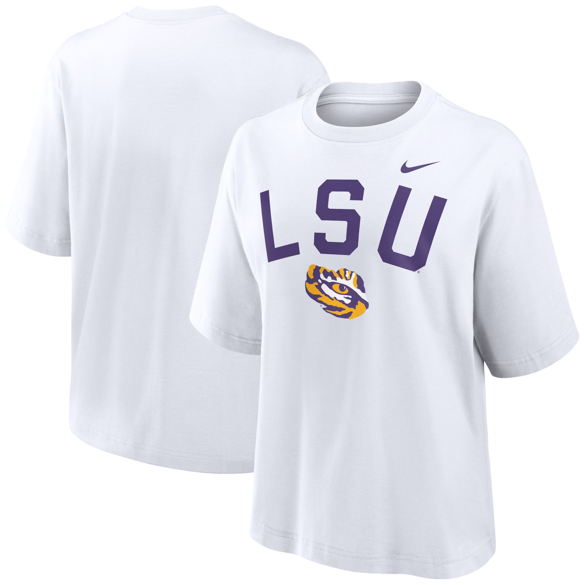 Nike Women's LSU Tigers White Boxy T-Shirt product image