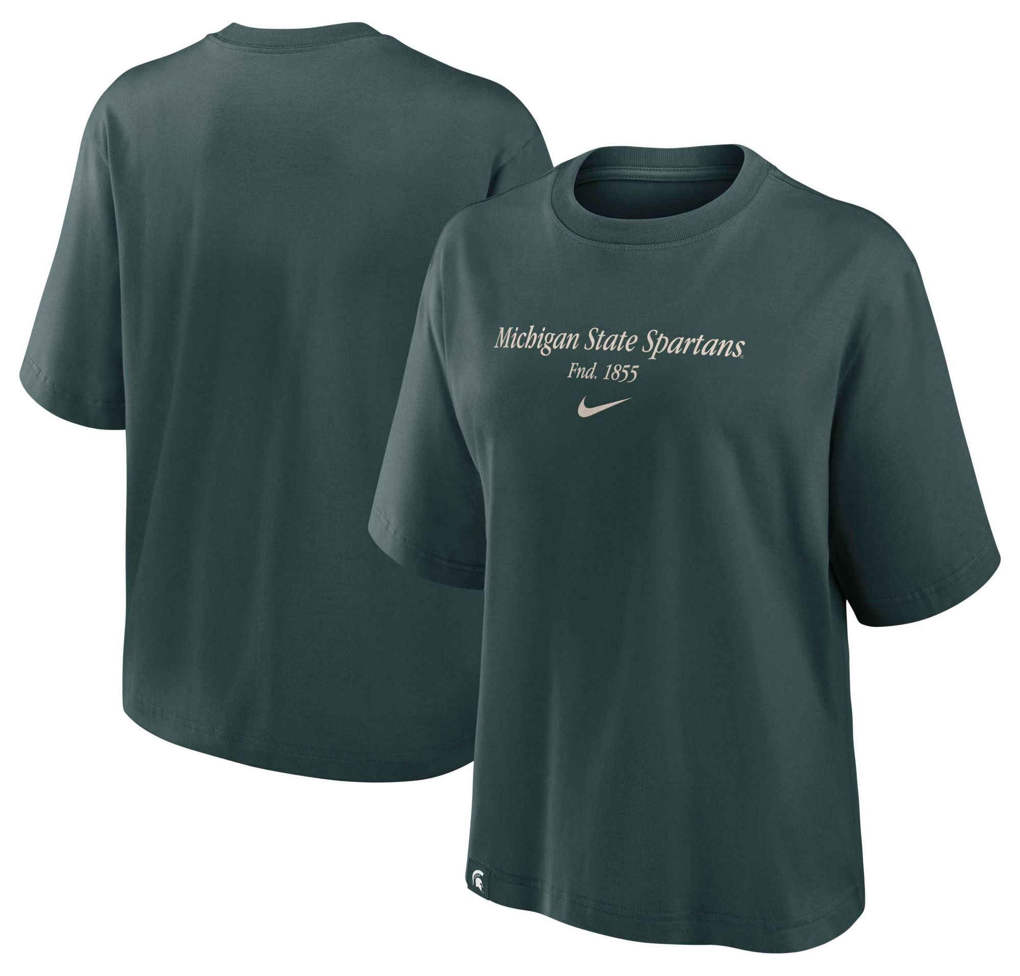 Nike Women's Michigan State Spartans Pro Green Tag Box T-Shirt product image