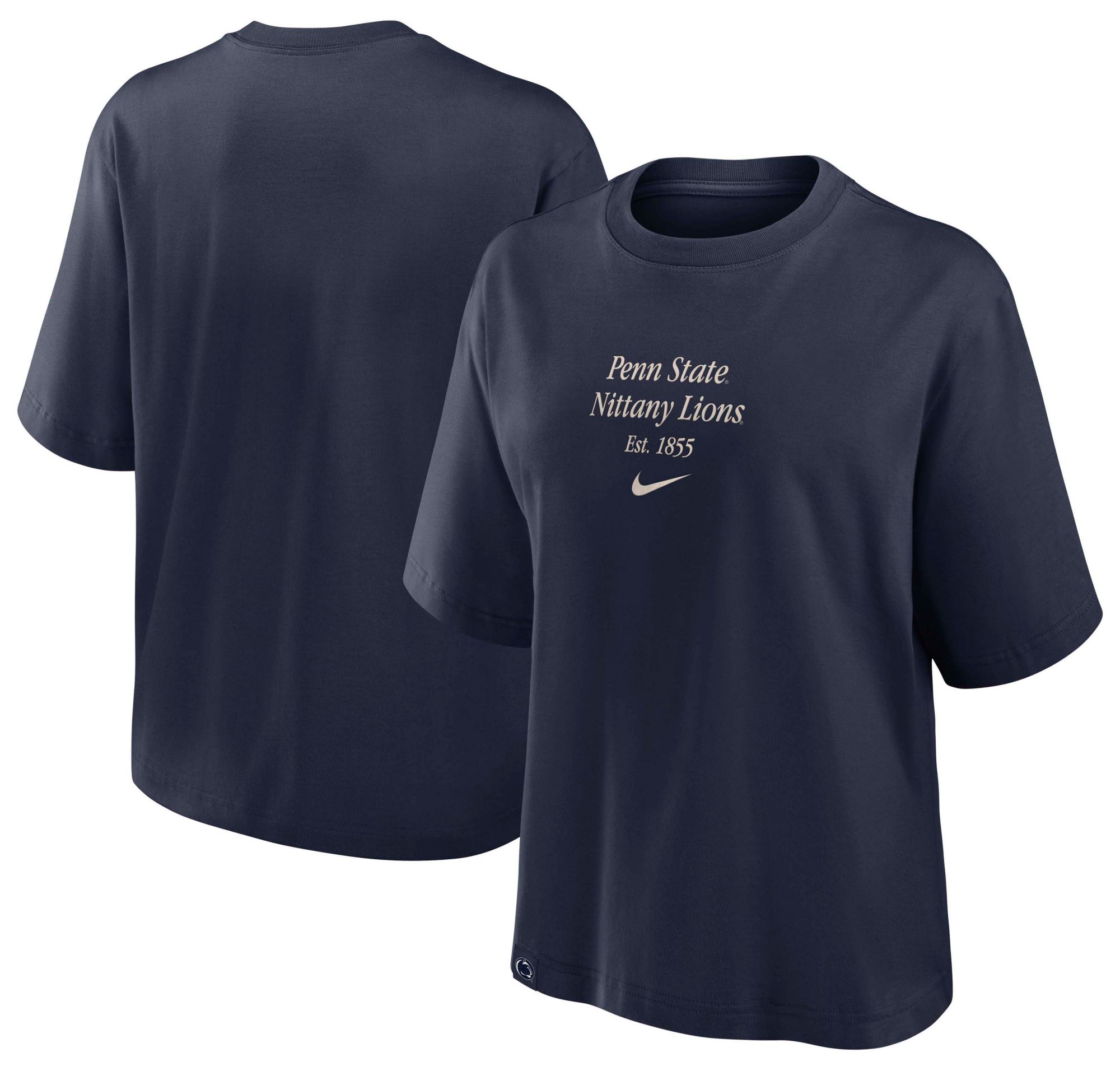 Nike Women's Penn State Nittany Lions College Navy Tag Box T-Shirt product image