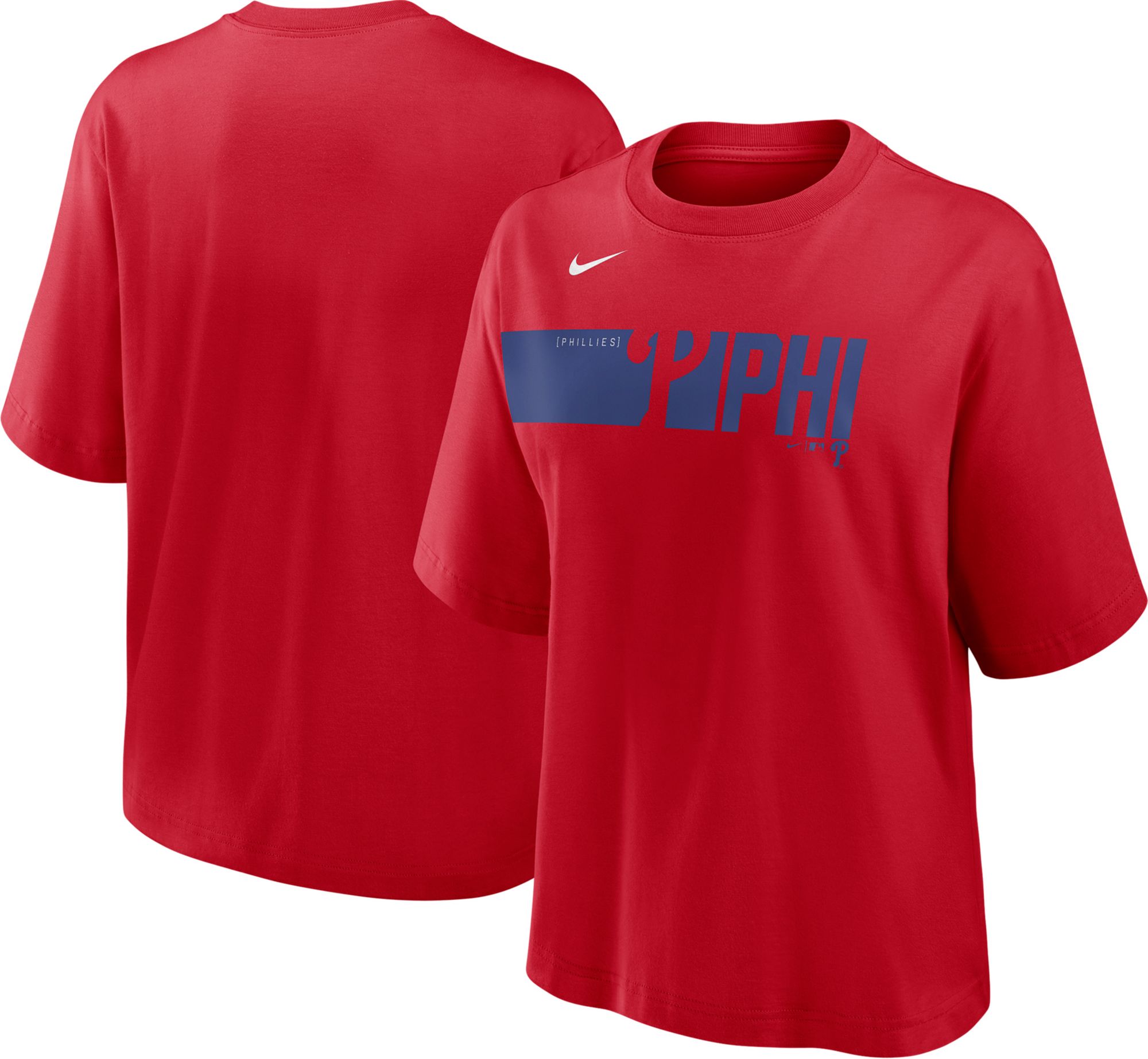 Nike Women's Philadelphia Phillies Red Knock Boxy T-Shirt