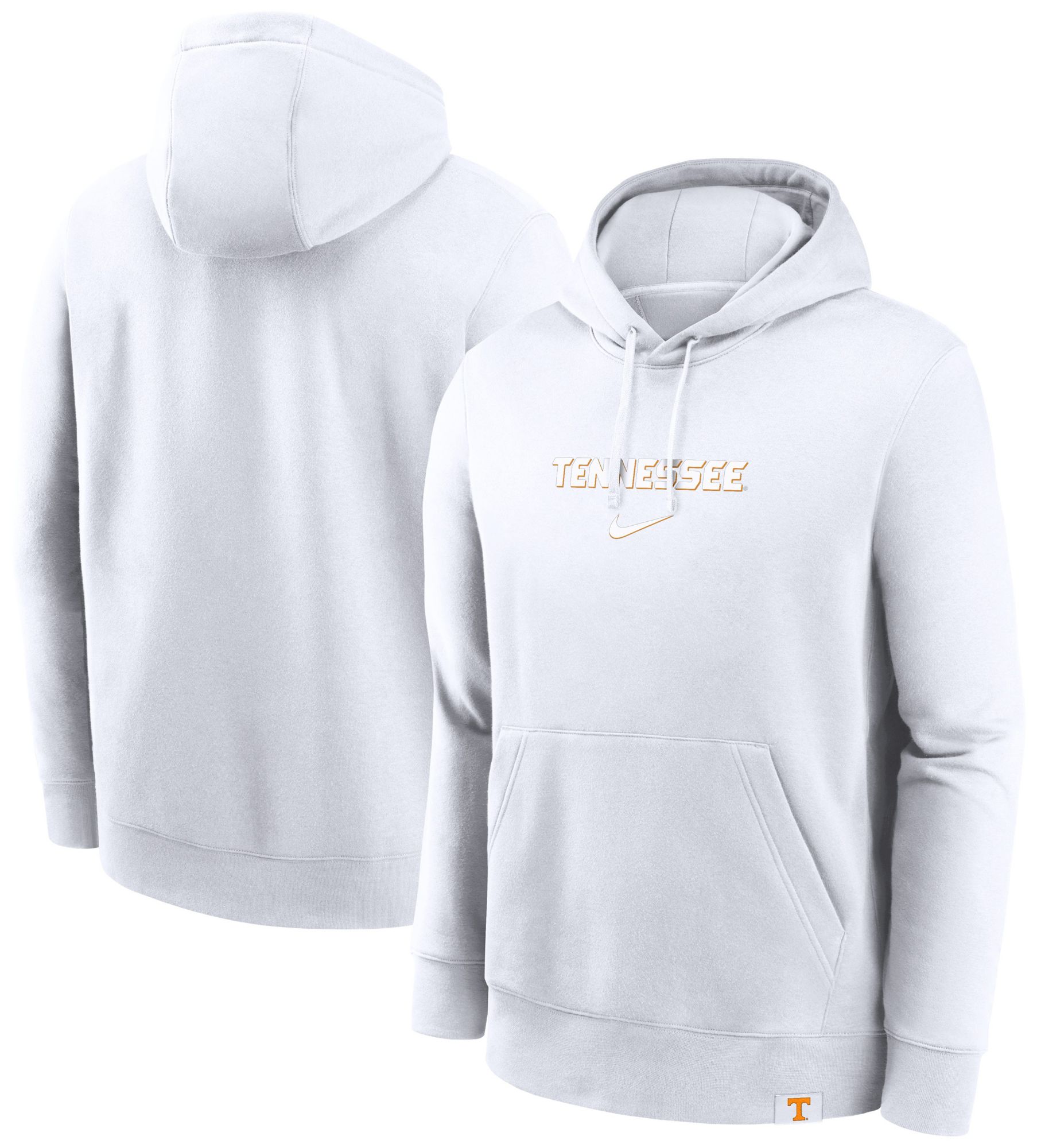 Nike Men's Tennessee Volunteers White Stat Club Fleece Pullover Hoodie product image