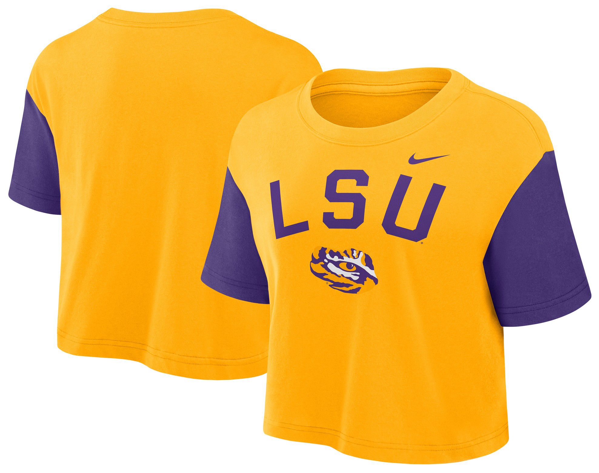 Nike Women's LSU Tigers Color Block Gold T-Shirt product image