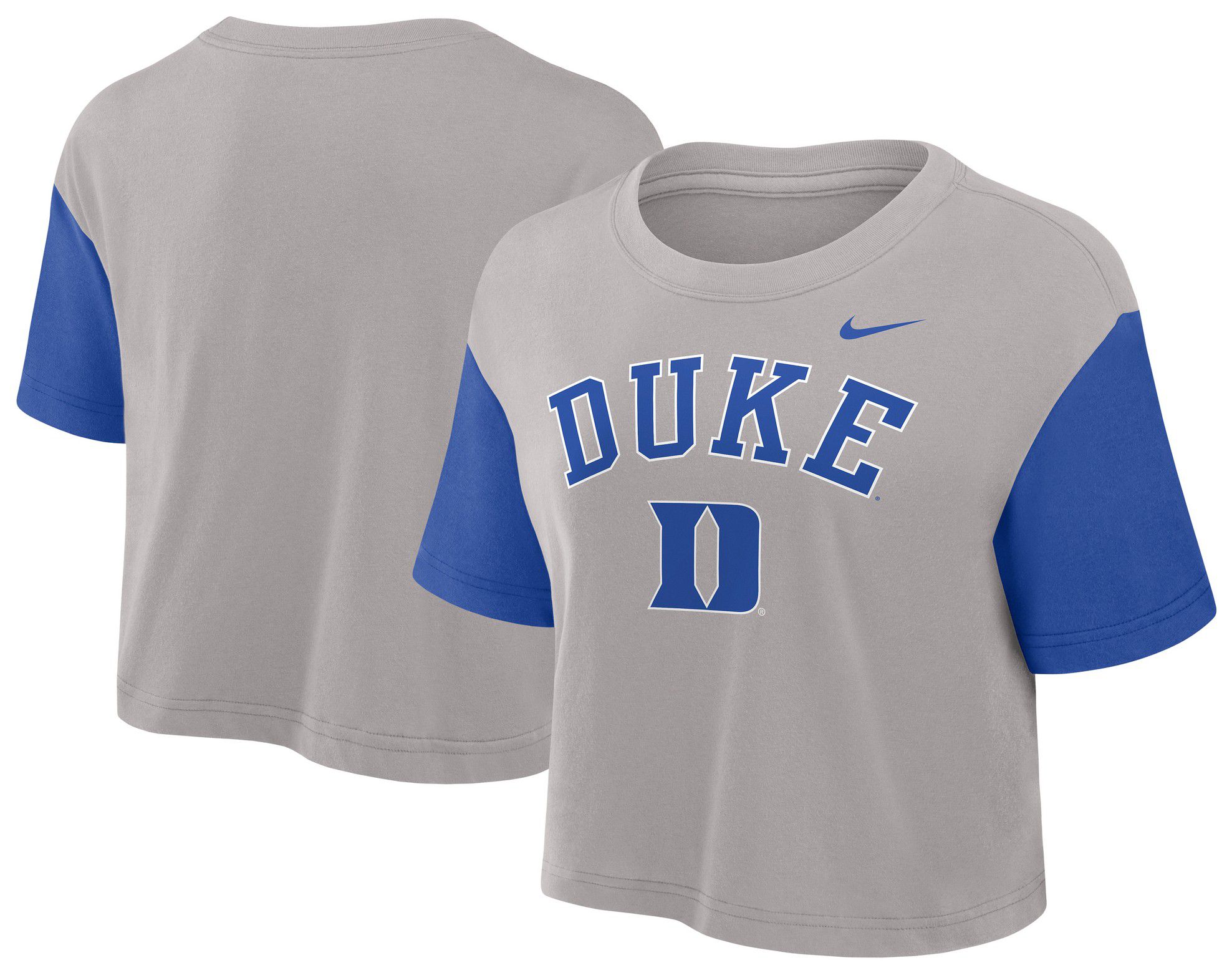 Nike Women's Duke Blue Devils Color Block Grey T-Shirt product image