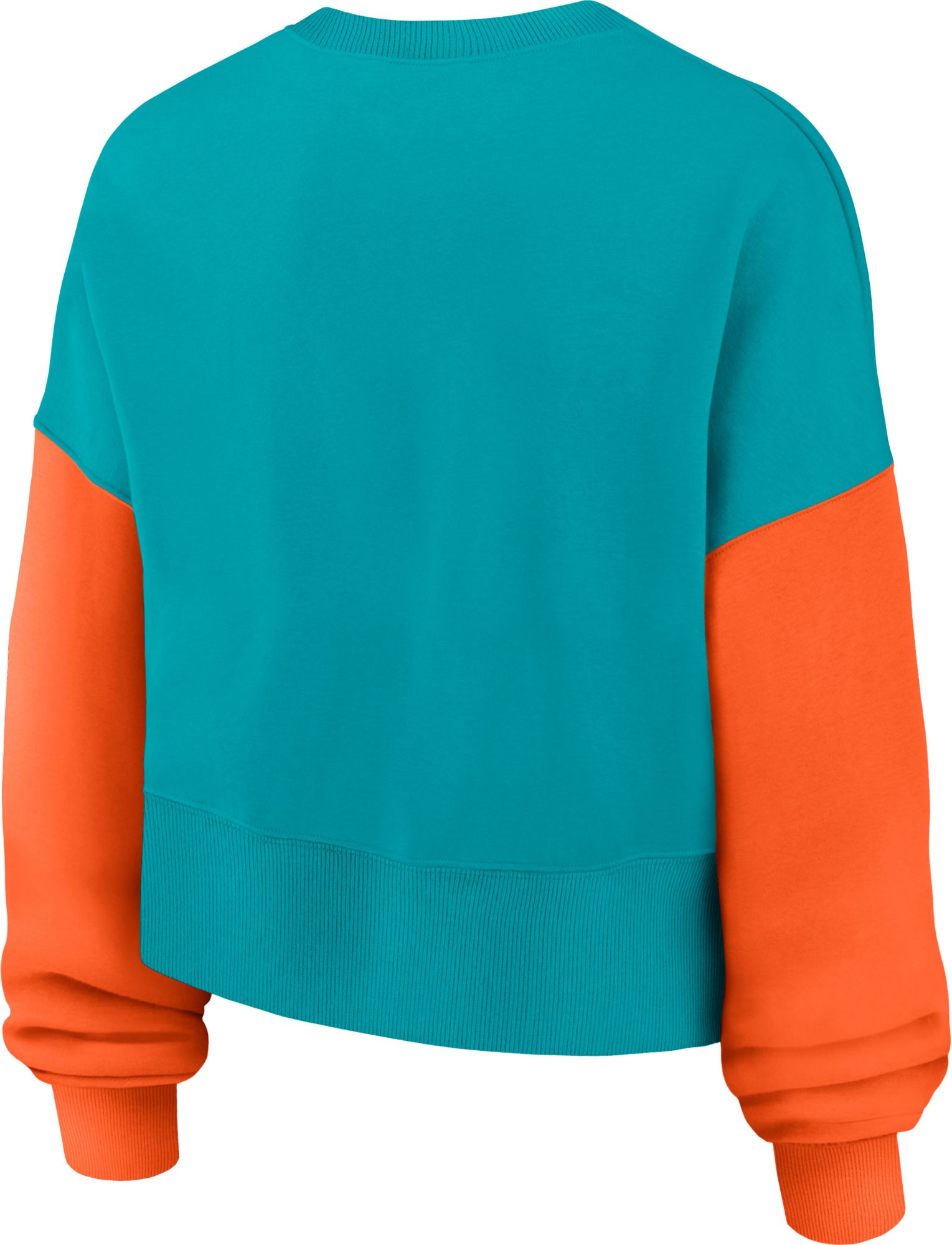 Nike Women's Miami Dolphins Turbo Green Phoenix Logo Crew Pullover Sweatshirt product image