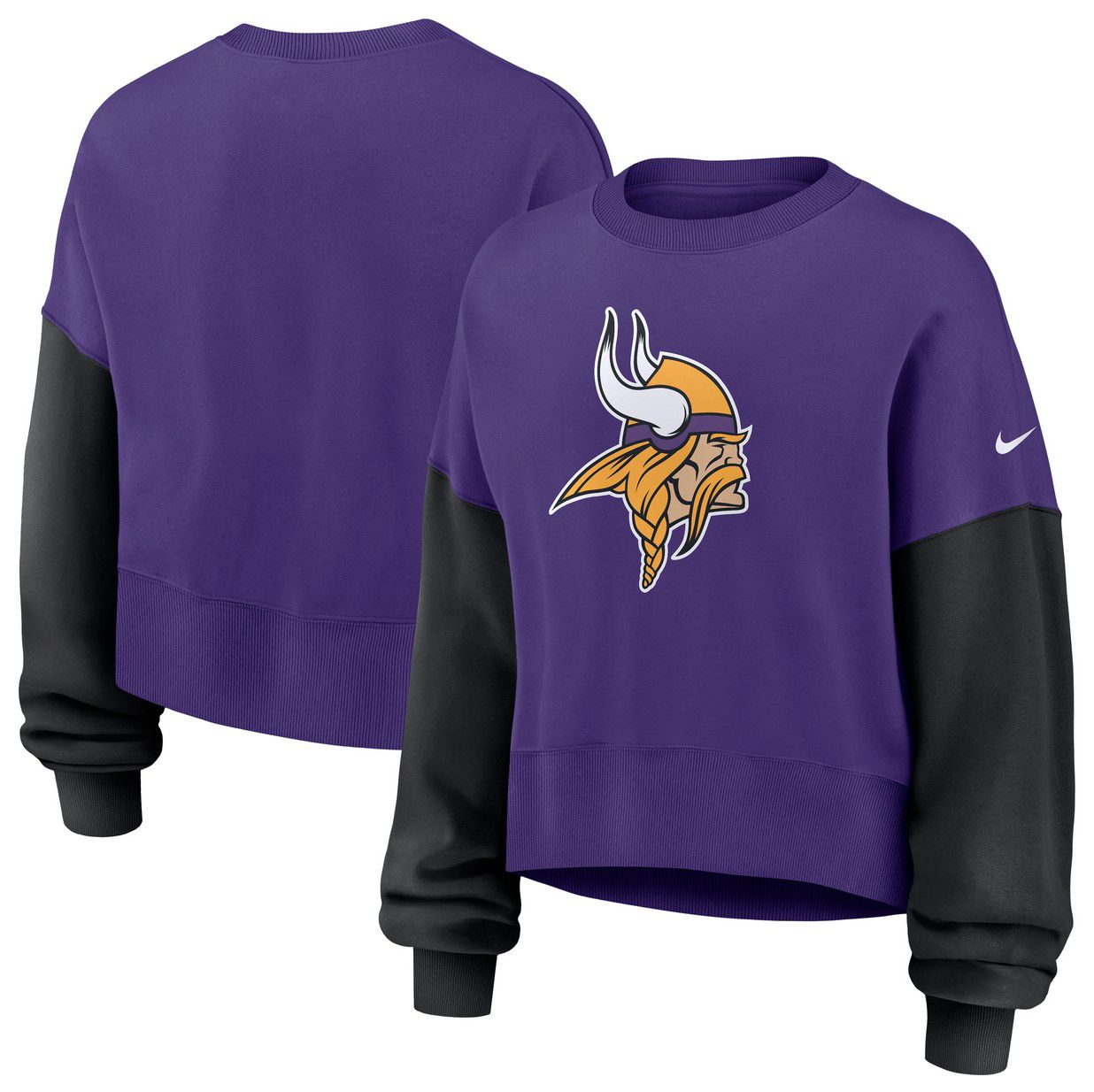Nike Women's Minnesota Vikings Court Purple Phoenix Logo Crew Pullover Sweatshirt product image