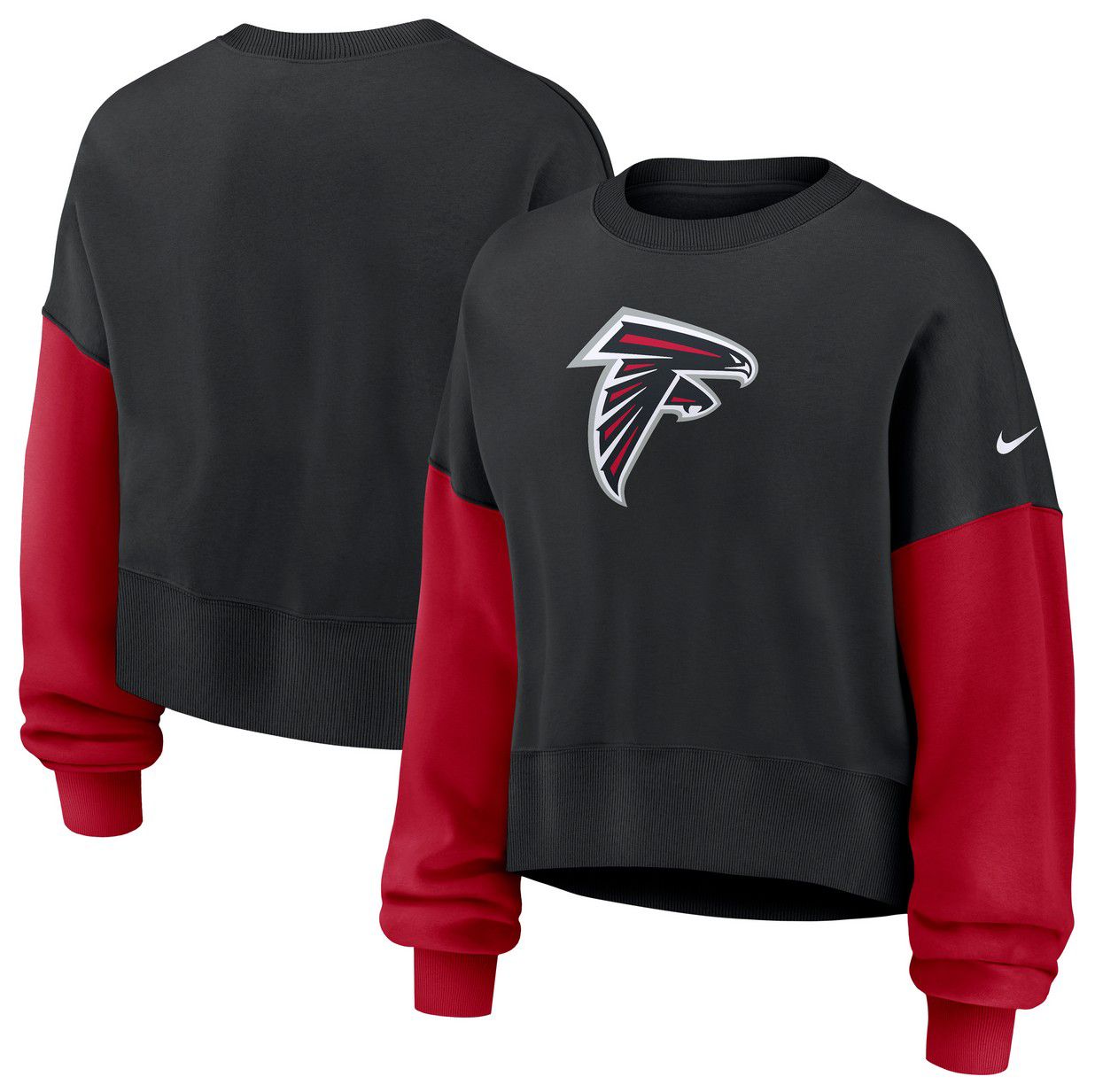 Nike Women's Atlanta Falcons Black Phoenix Logo Crew Pullover Sweatshirt product image