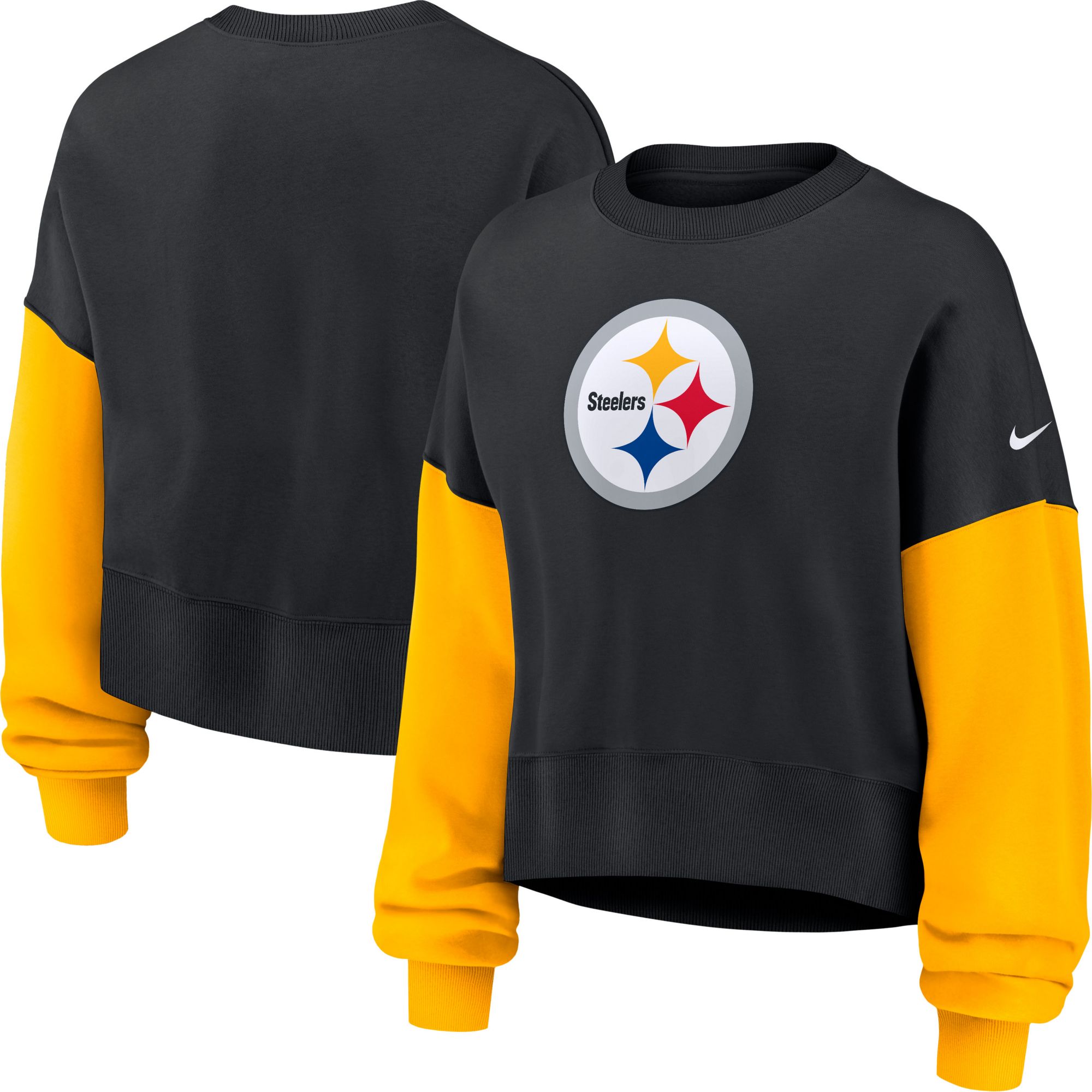 Nike Women's Pittsburgh Steelers Black Phoenix Logo Crew Pullover Sweatshirt product image