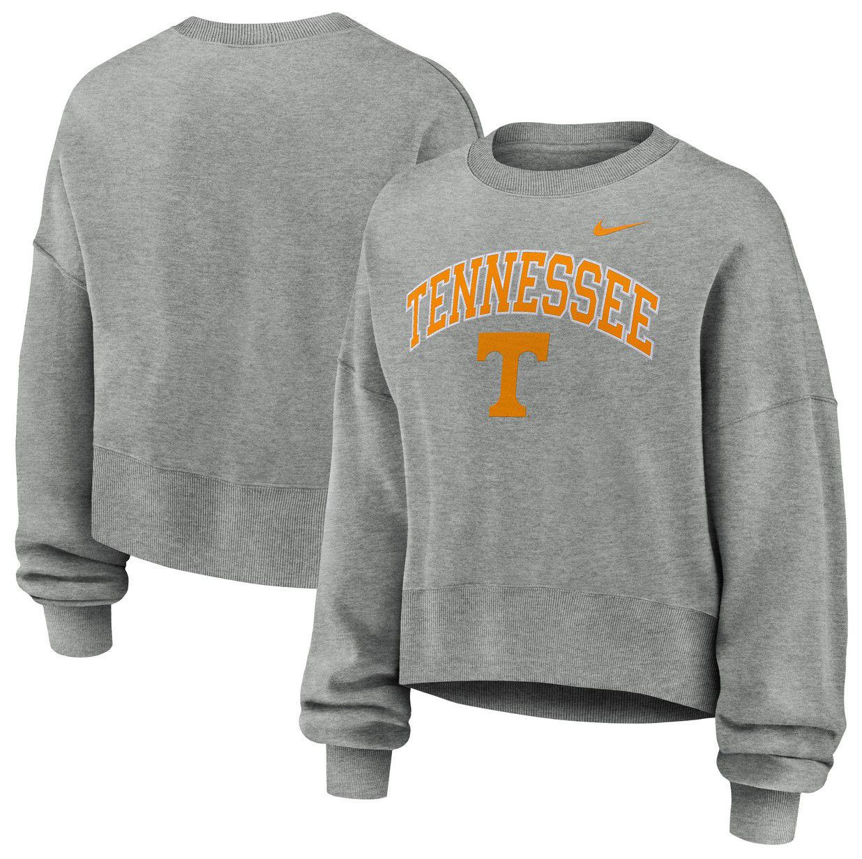 Nike Women's Tennessee Volunteers Grey Tackle Twill Phoenix Crewneck Sweatshirt product image