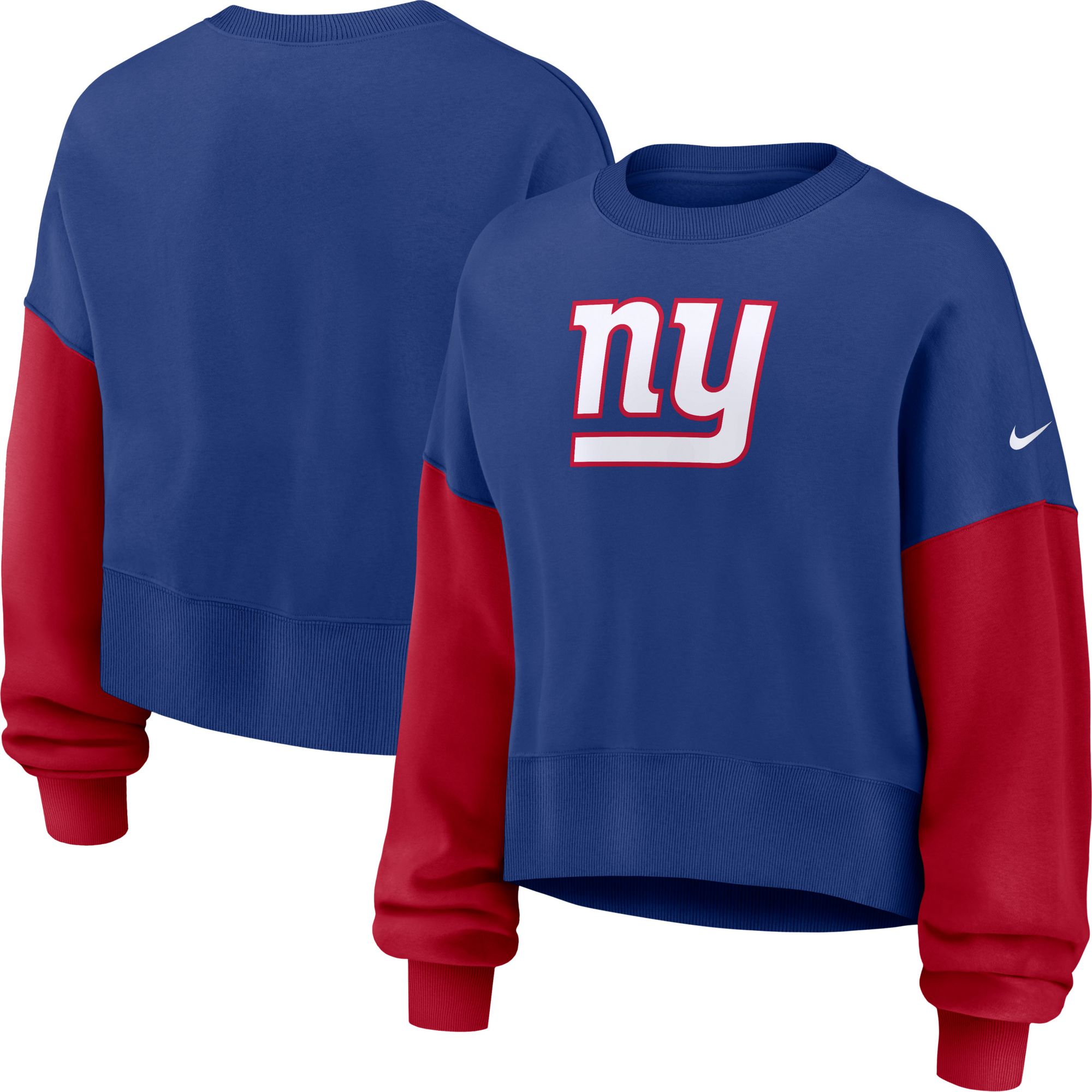 Nike Women's New York Giants Rush Blue Phoenix Logo Crew Pullover Sweatshirt product image
