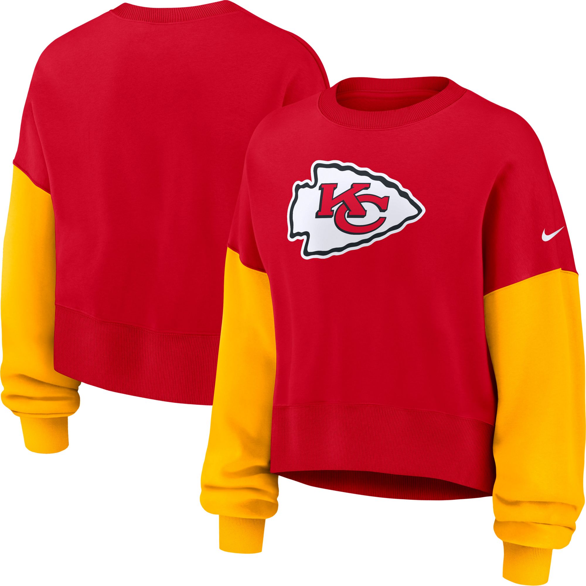 Nike Women's Kansas City Chiefs University Red Phoenix Logo Crew Pullover Sweatshirt product image