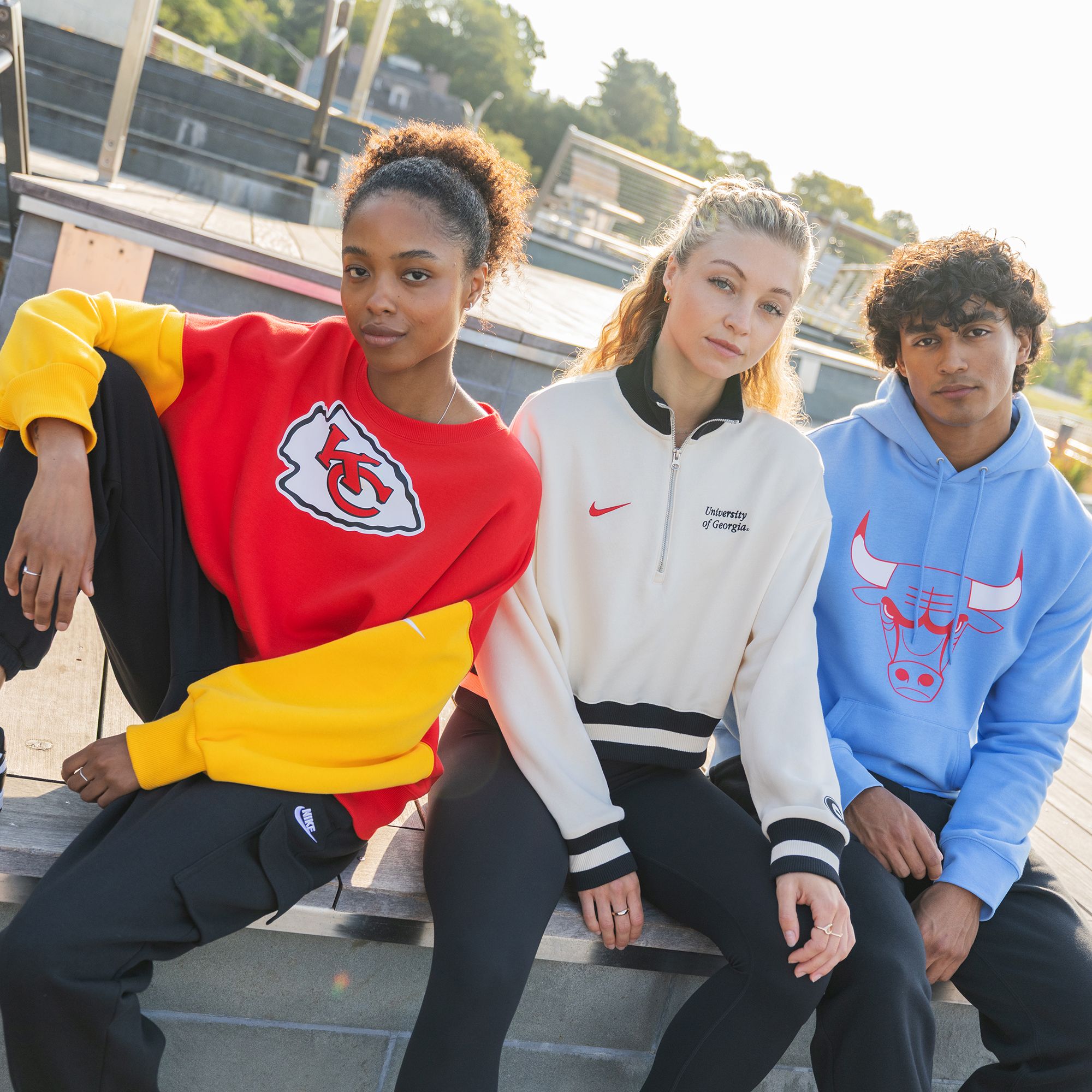 Nike Women's Kansas City Chiefs University Red Phoenix Logo Crew Pullover Sweatshirt product image