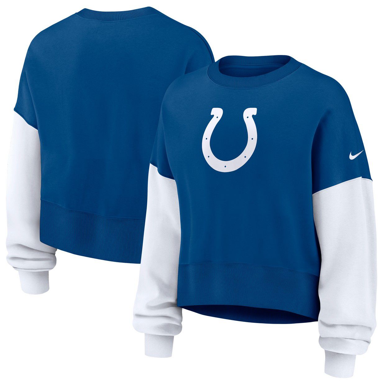 Nike Women's Indianapolis Colts Gym Blue Phoenix Logo Crew Pullover Sweatshirt product image