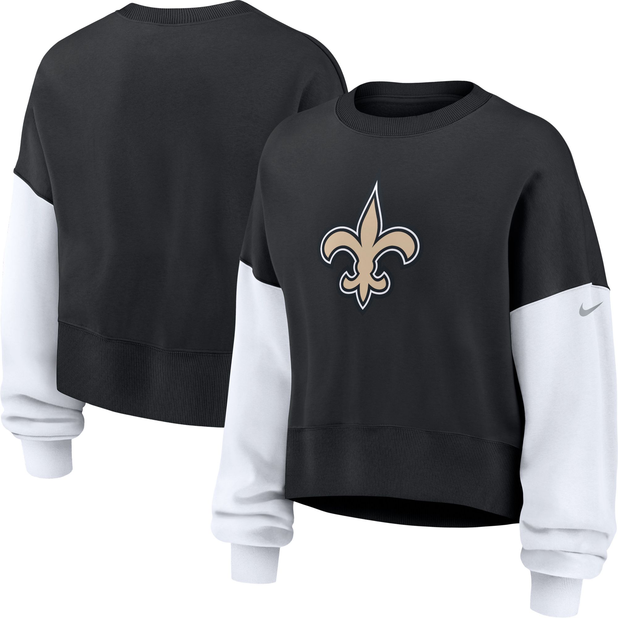 Nike Women's New Orleans Saints Black Phoenix Logo Crew Pullover Sweatshirt product image