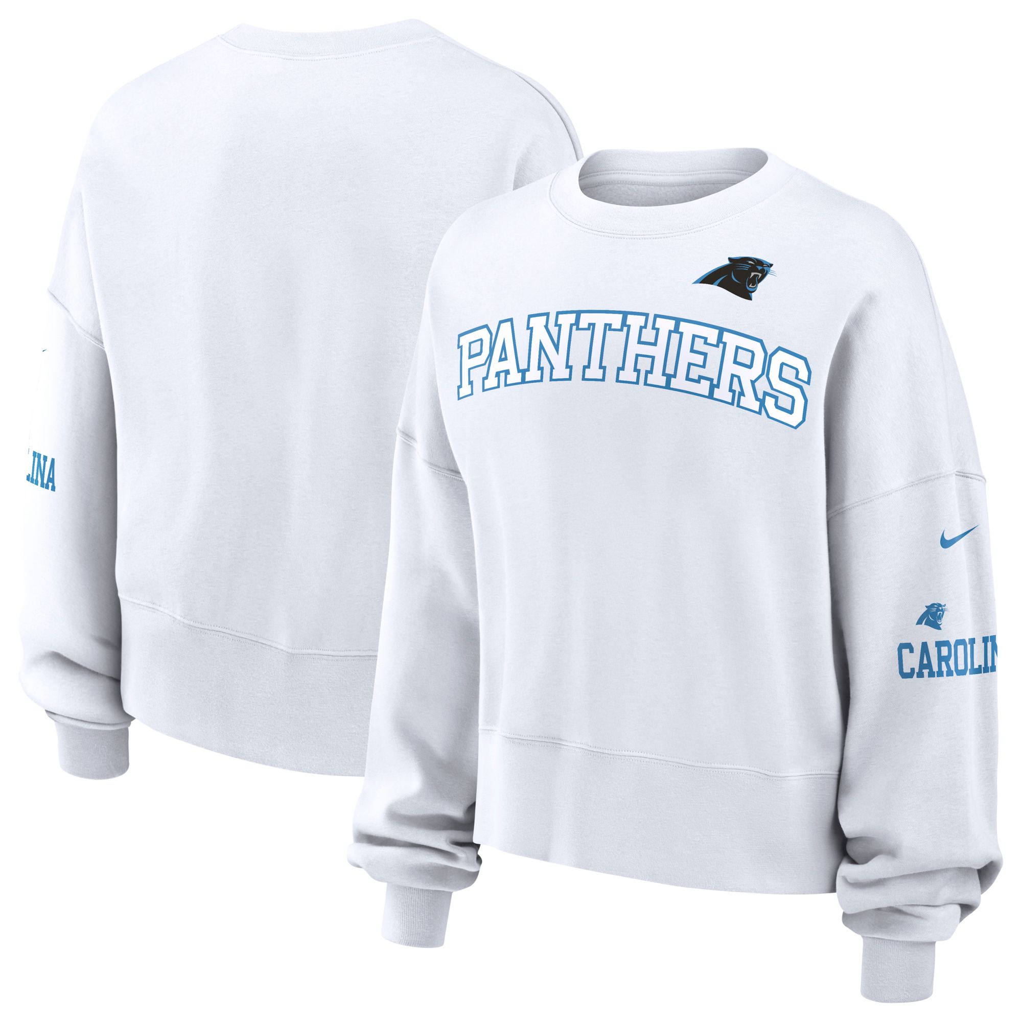 Nike Women's Carolina Panthers Phoenix White Crew product image