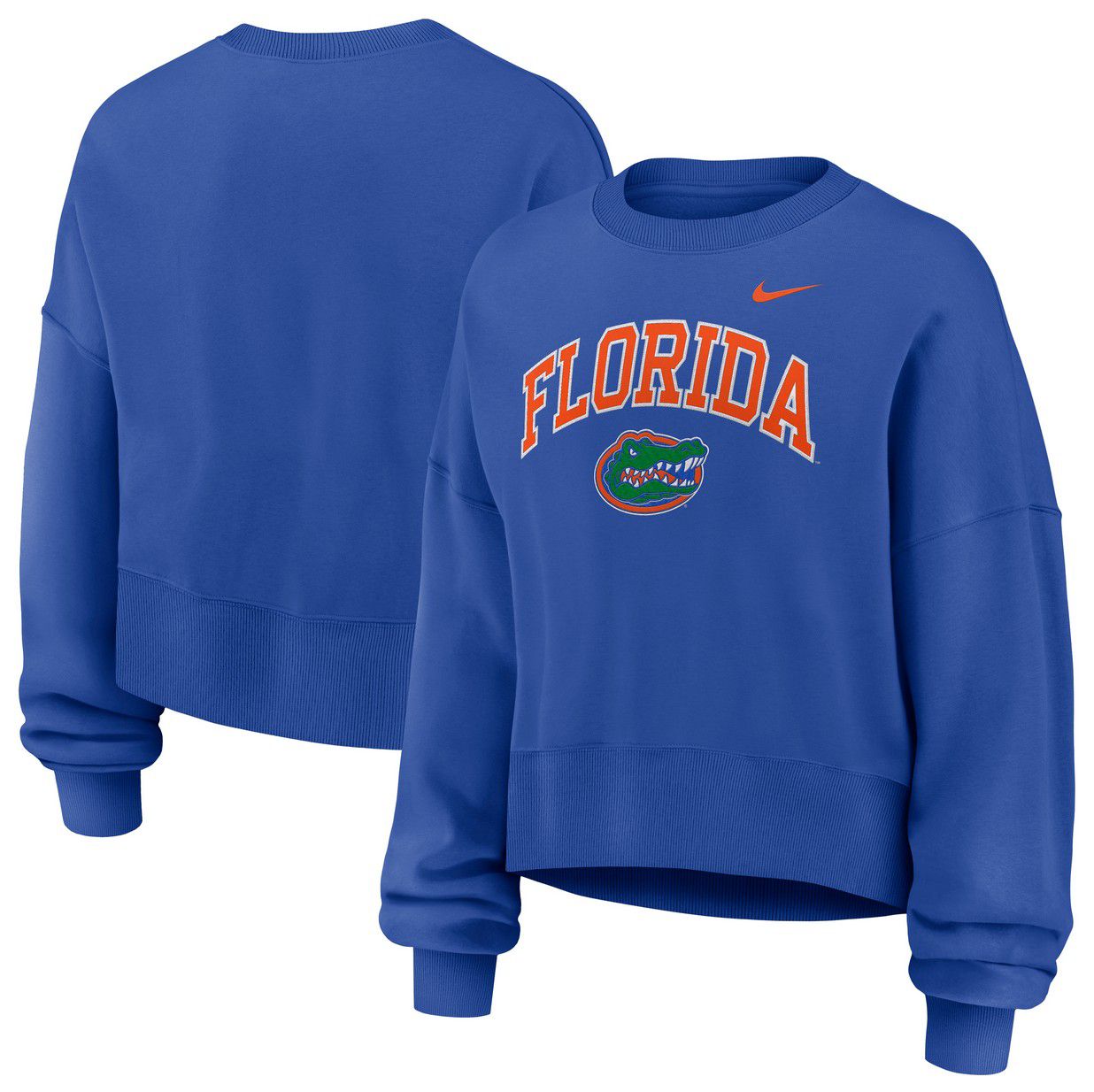 Nike Women's Florida Gators Game Royal Phoenix Arch Oversized Crew Pullover Sweatshirt product image