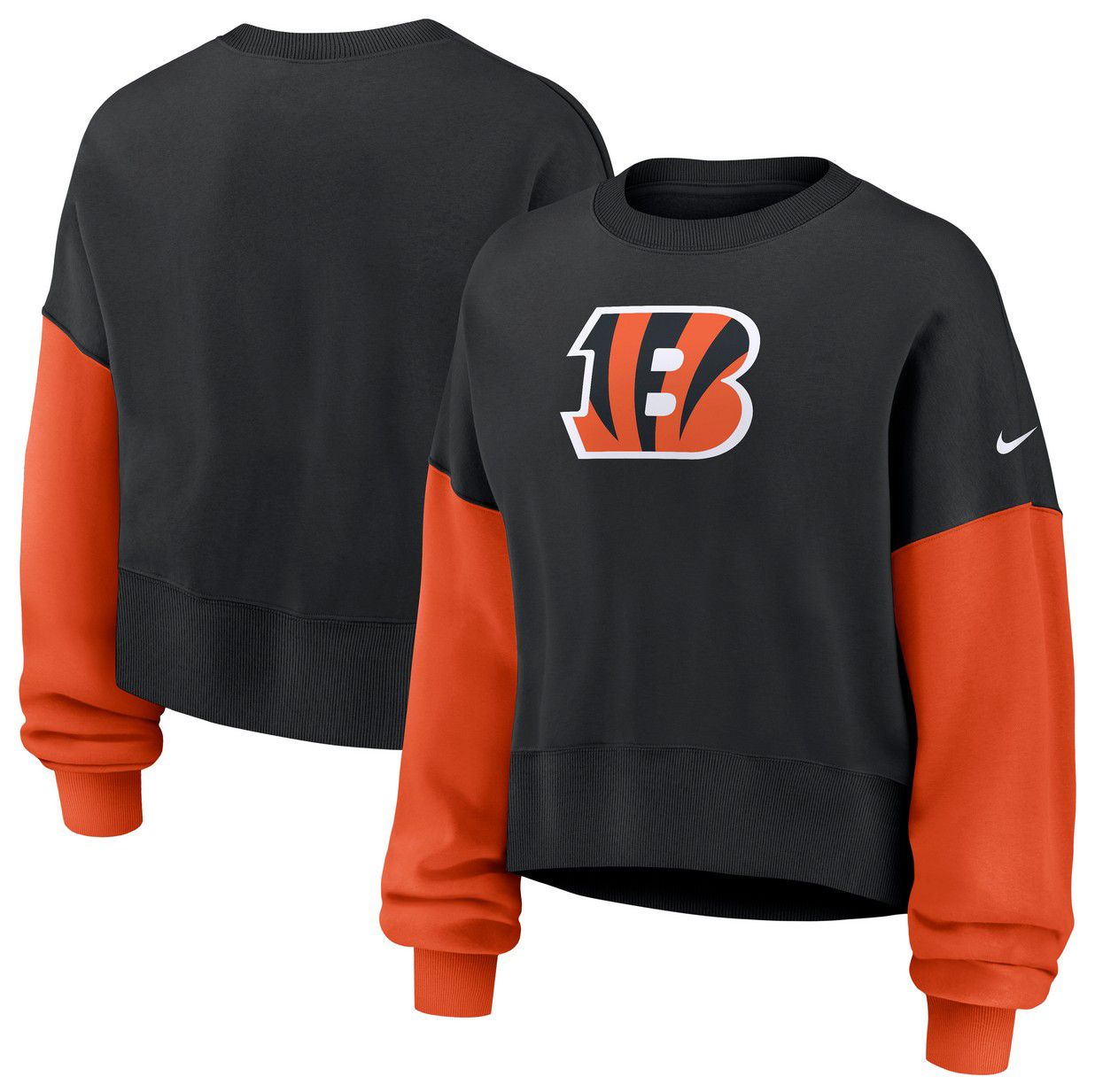 Nike Women's Cincinnati Bengals Black Phoenix Logo Crew Pullover Sweatshirt product image