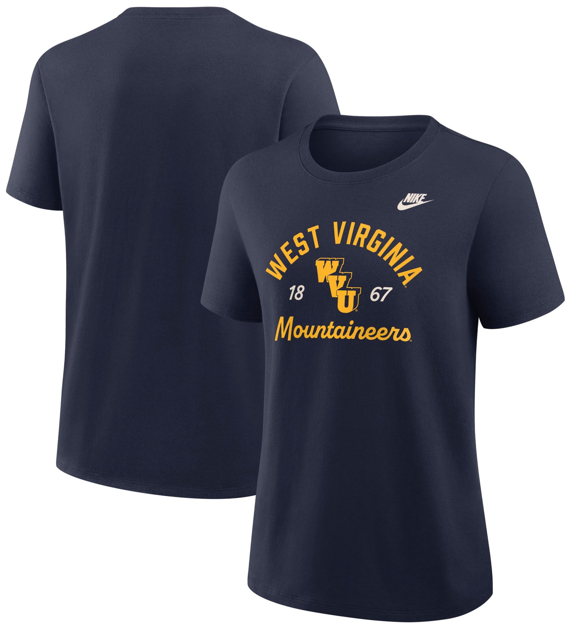 Nike Women's West Virginia Mountaineers Navy Legacy Sideline T-Shirt product image