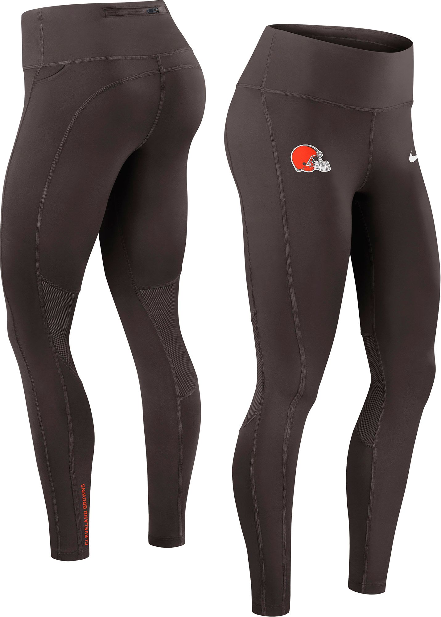 Nike Women's Cleveland Browns Seal Brown Dri-FIT Leggings product image