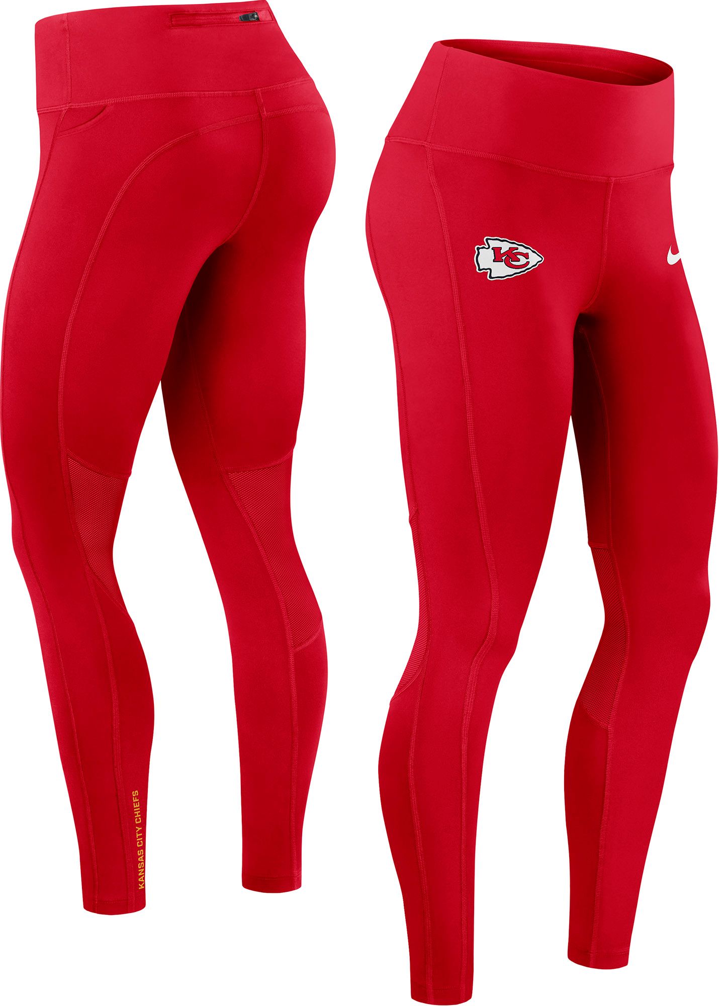 Nike Women's Kansas City Chiefs University Red Dri-FIT Leggings product image