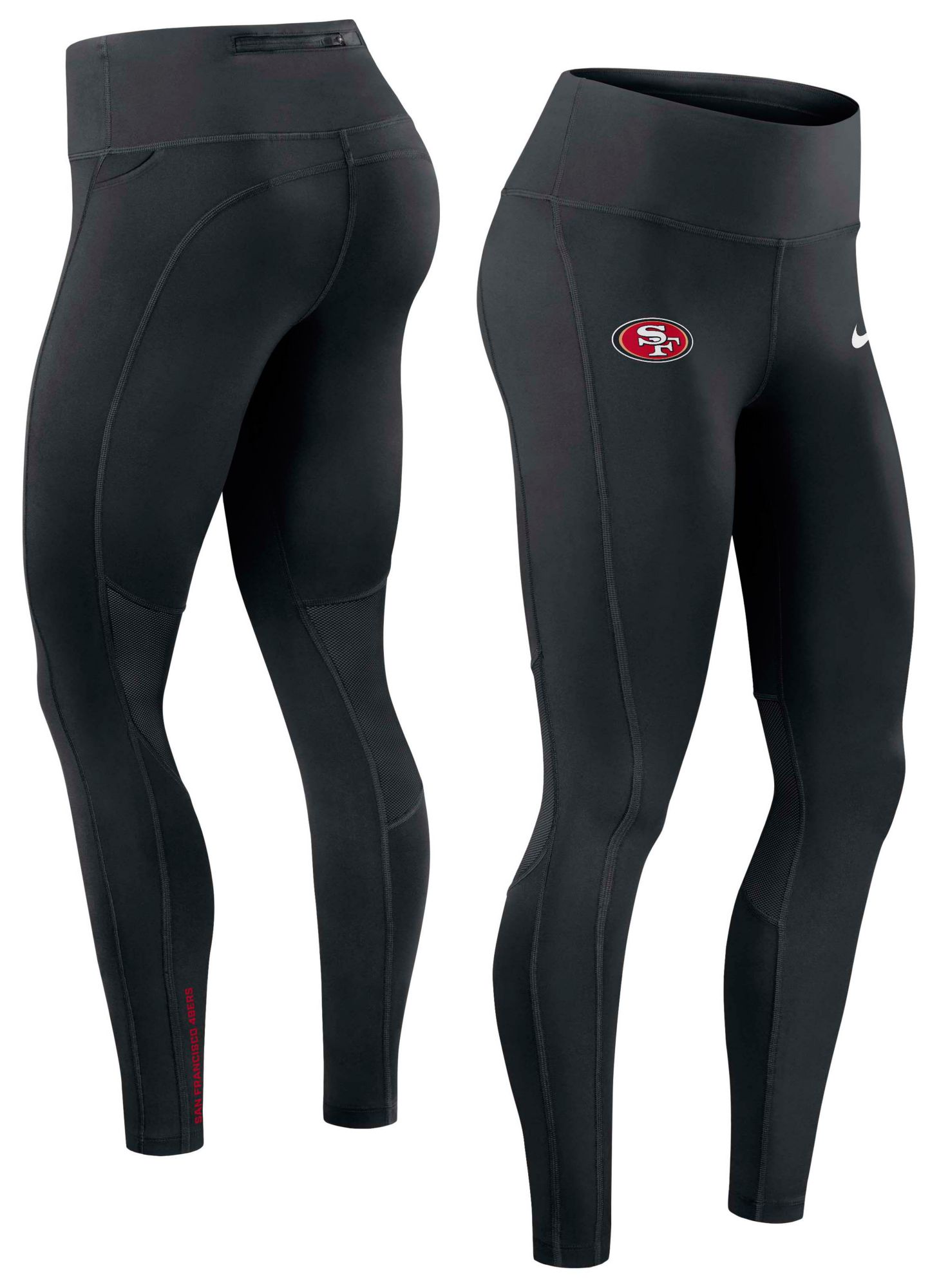 Nike Women's San Francisco 49ers Black Dri-FIT Leggings product image