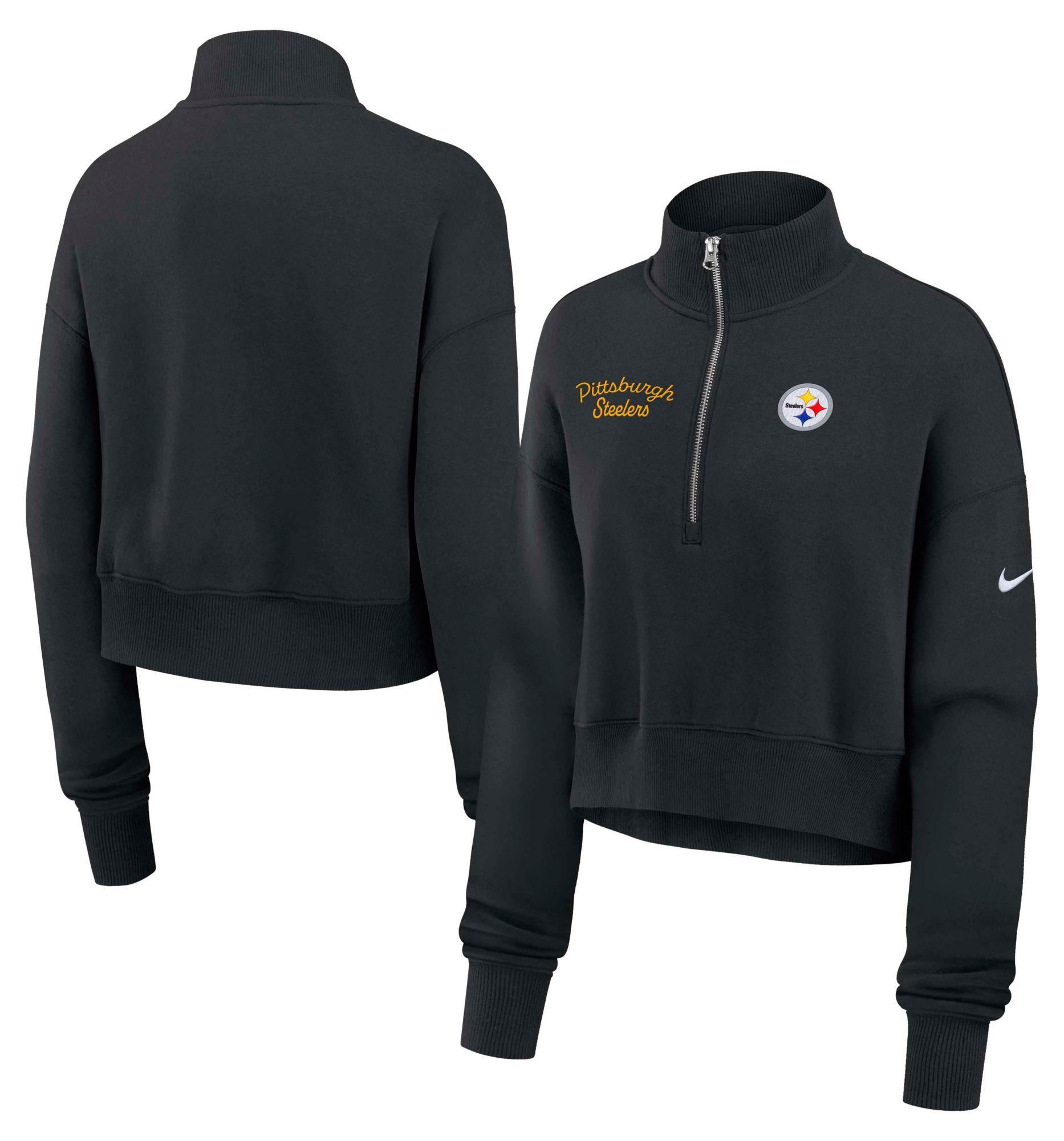 Nike Women's Pittsburgh Steelers Black Phoenix Quarter-Zip