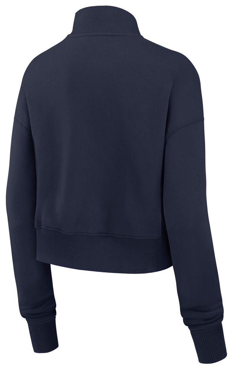 Nike Women's Denver Broncos College Navy Phoenix Quarter-Zip Crewneck Sweatshirt product image