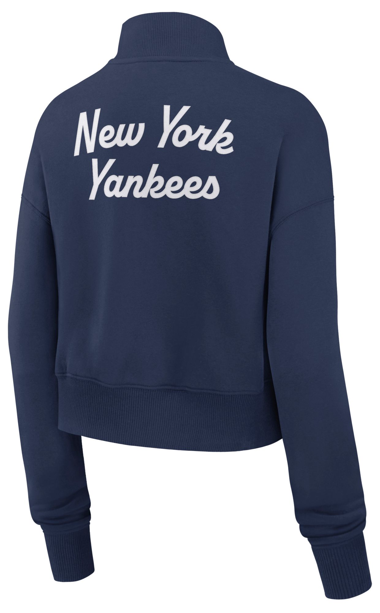 Nike Women's New York Yankees Phoenix Navy Cropped Quarter-Zip product image