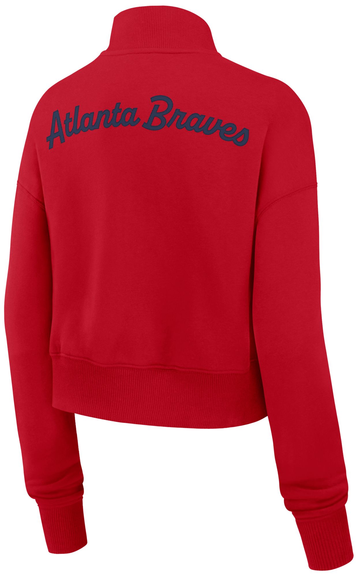 Nike Women's Atlanta Braves Phoenix Red Cropped Quarter-Zip product image