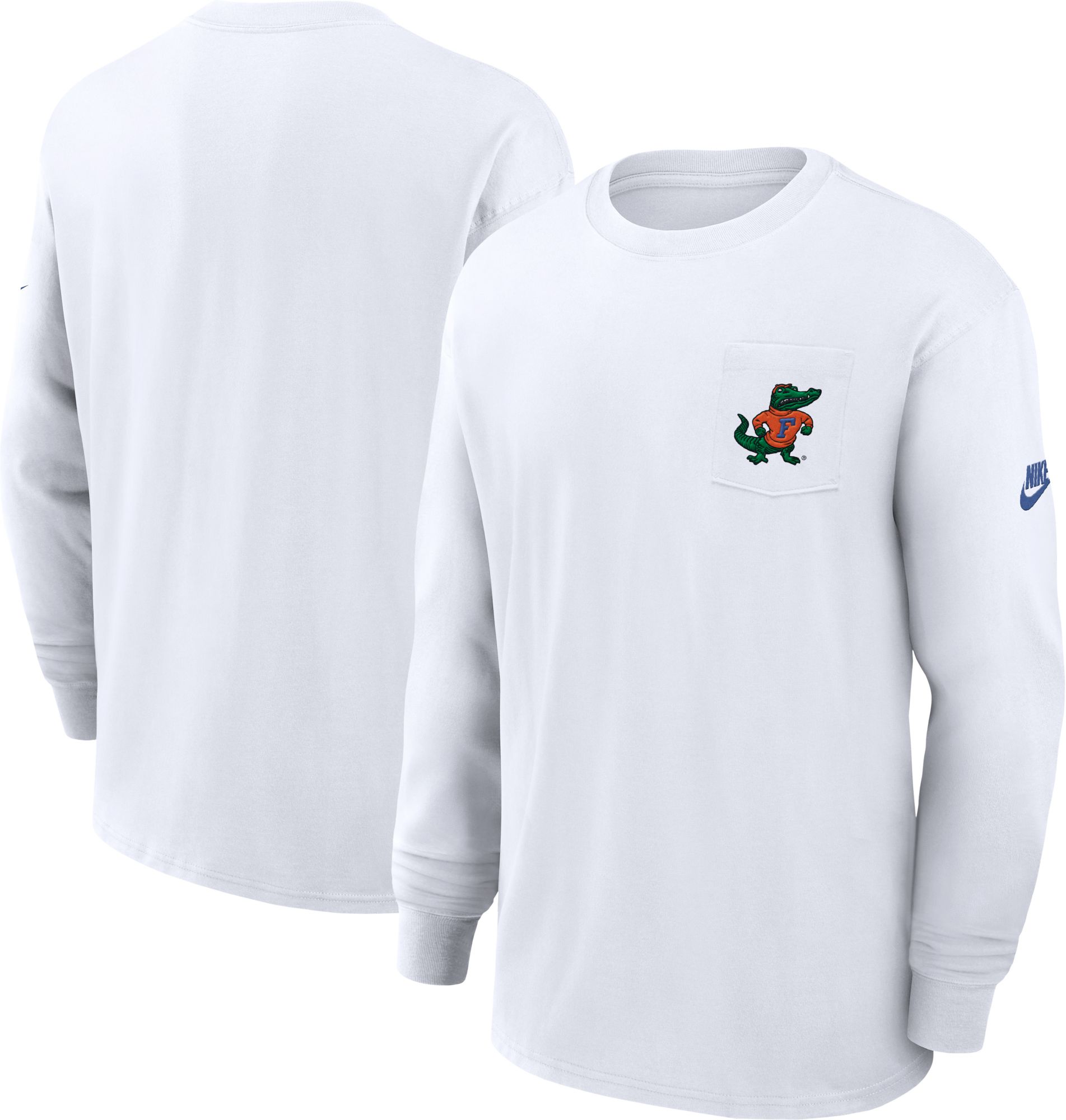 Nike Men's Florida Gators White Max90 Pocket Long Sleeve T-Shirt product image