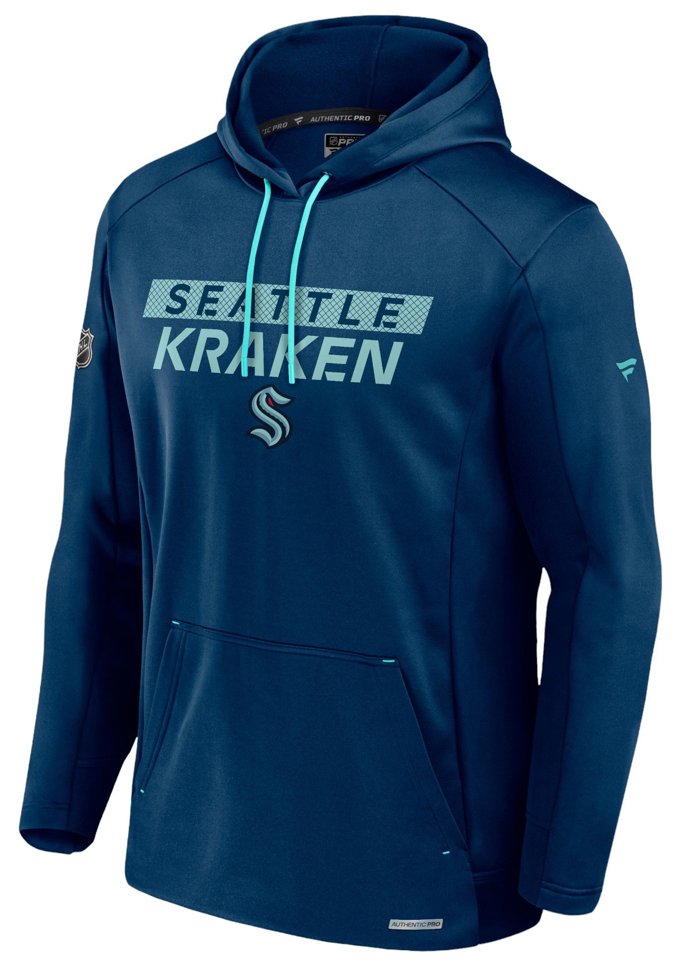 NHL Adult Seattle Kraken 2024 Authentic Pro Rinkside Navy Pullover Hoodie product image