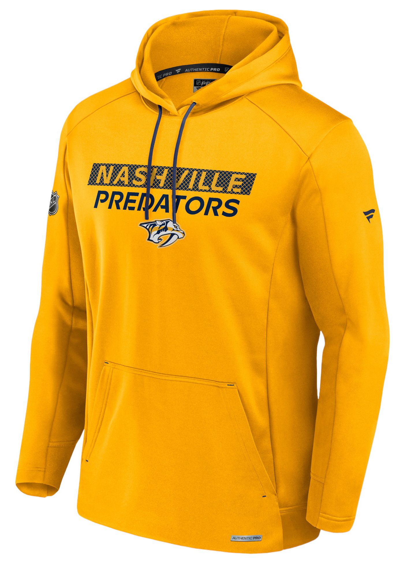 NHL Nashville Predators store Womens Yellow Pullover Hoodie Size Large