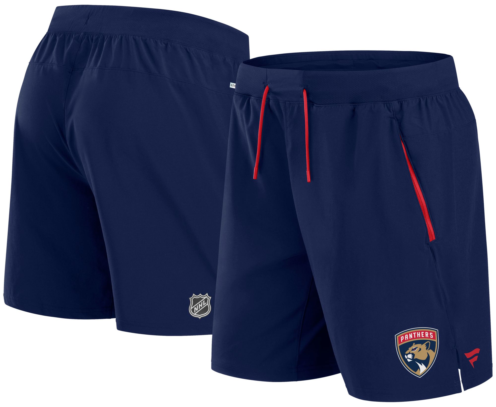 NHL Men's Florida Panthers Authentic Pro Rink Navy Performance Shorts product image