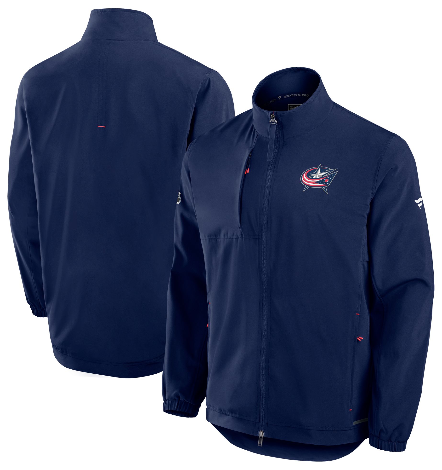 NHL Men's Columbus Blue Jackets Navy Coach Jacket product image