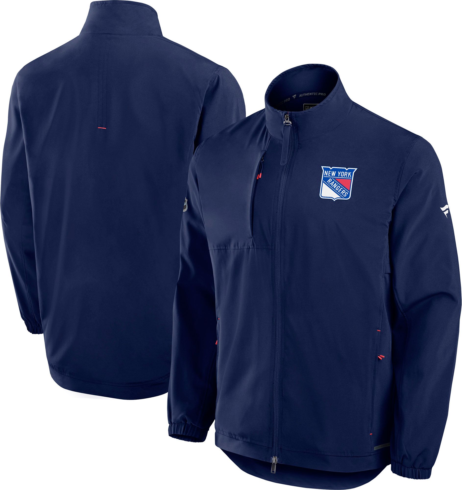 NHL Men's New York Rangers Navy Coach Jacket product image