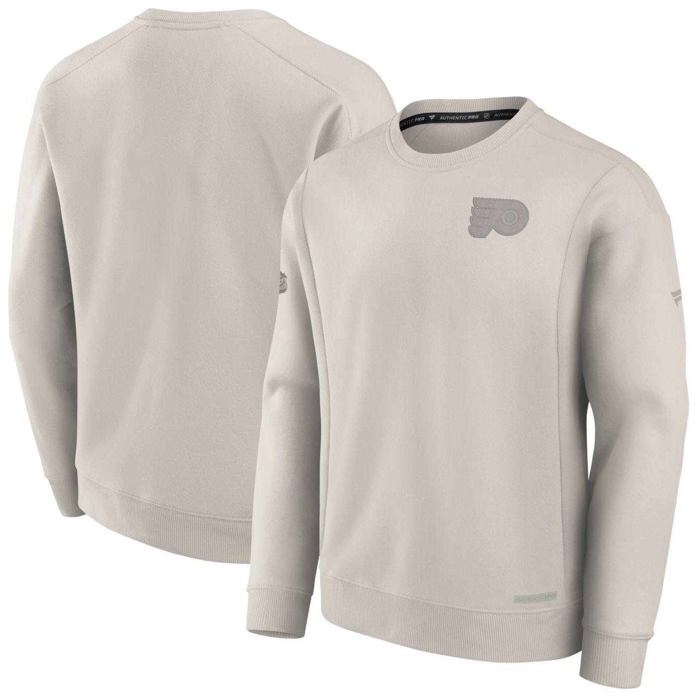 NHL Adult Philadelphia Flyers 2024 Authentic Pro Road Grey Crew Sweatshirt Dick s Sporting Goods