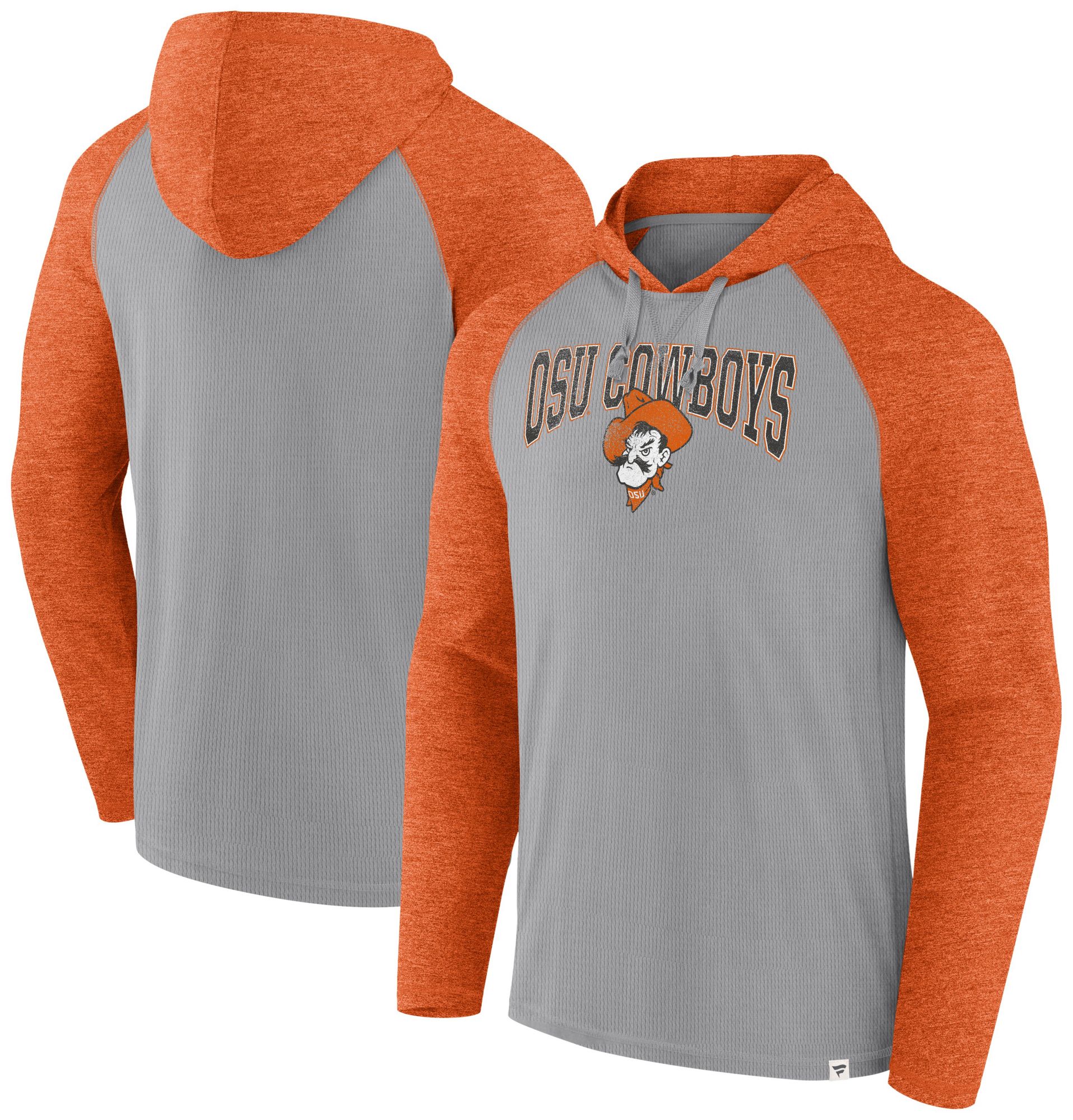 NCAA Men's Oklahoma State Cowboys Charcoal Heather Stack Logo T-Shirt product image