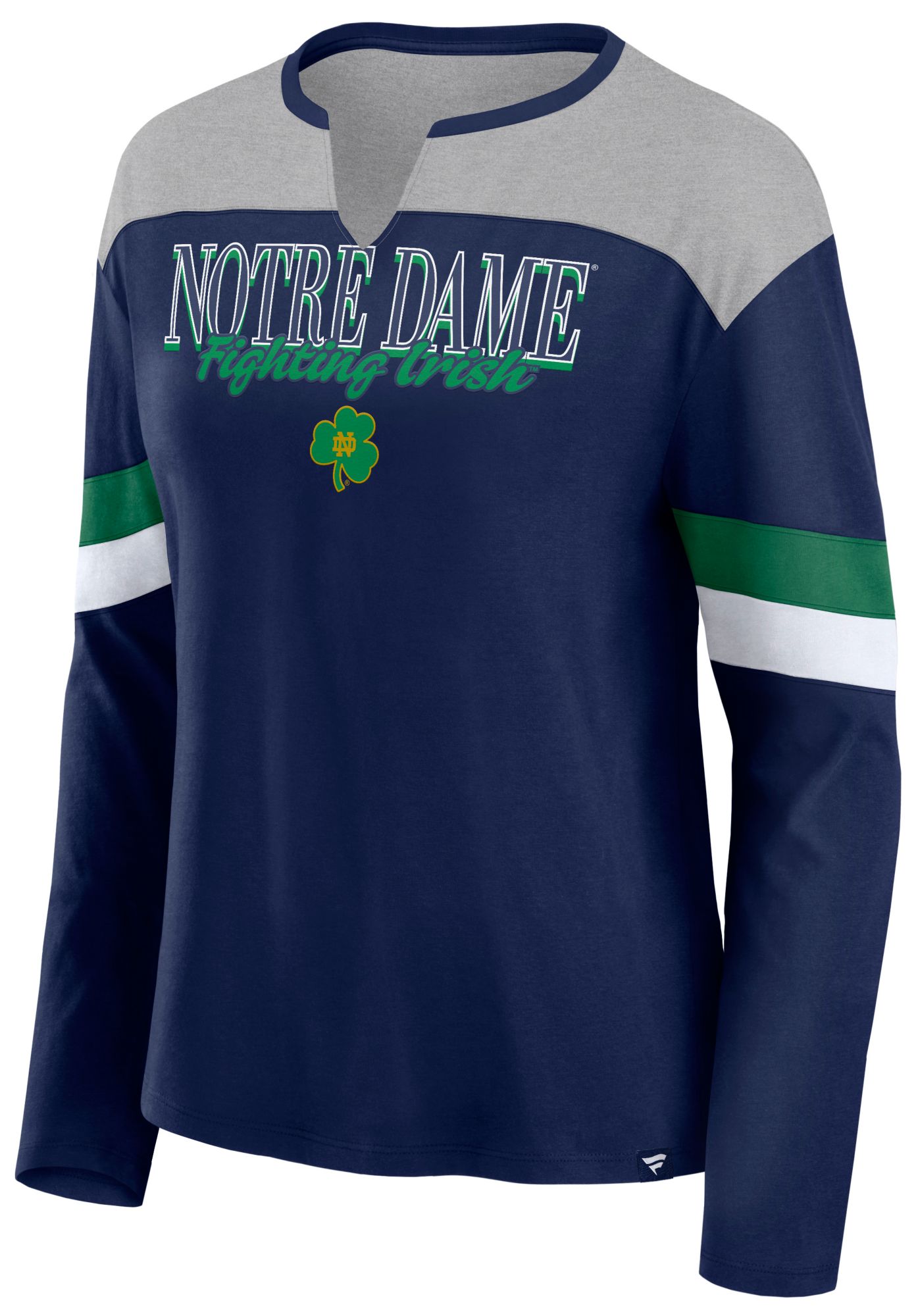 NCAA Women's Notre Dame Fighting Irish Navy Delay Sprint Long Sleeve T-Shirt product image