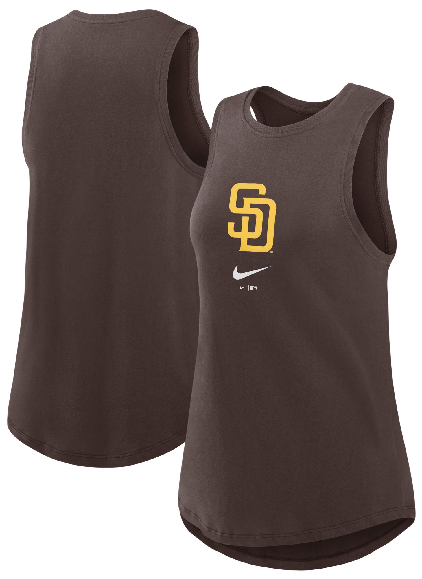 Nike Women's San Diego Padres Brown High Neck Tank Top product image
