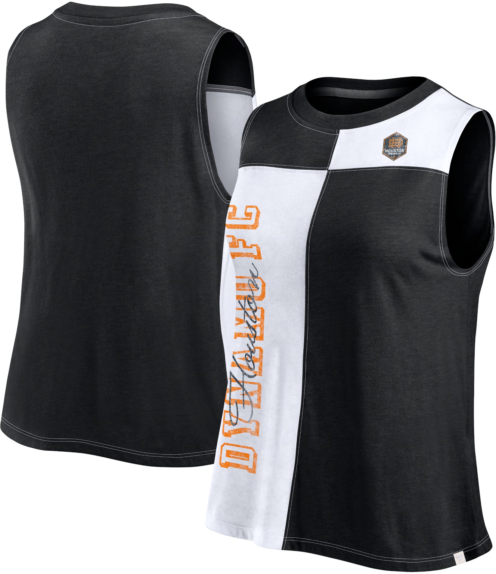 MLS Women's Houston Dynamo Color-Block Black Tank Top product image