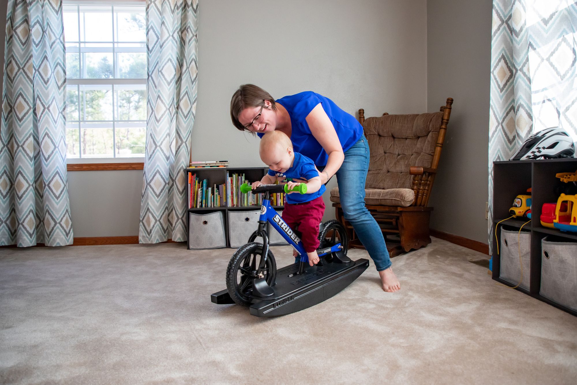 STRIDER Sport 2-in-1 12" Balance Bike and Rocking Base product image