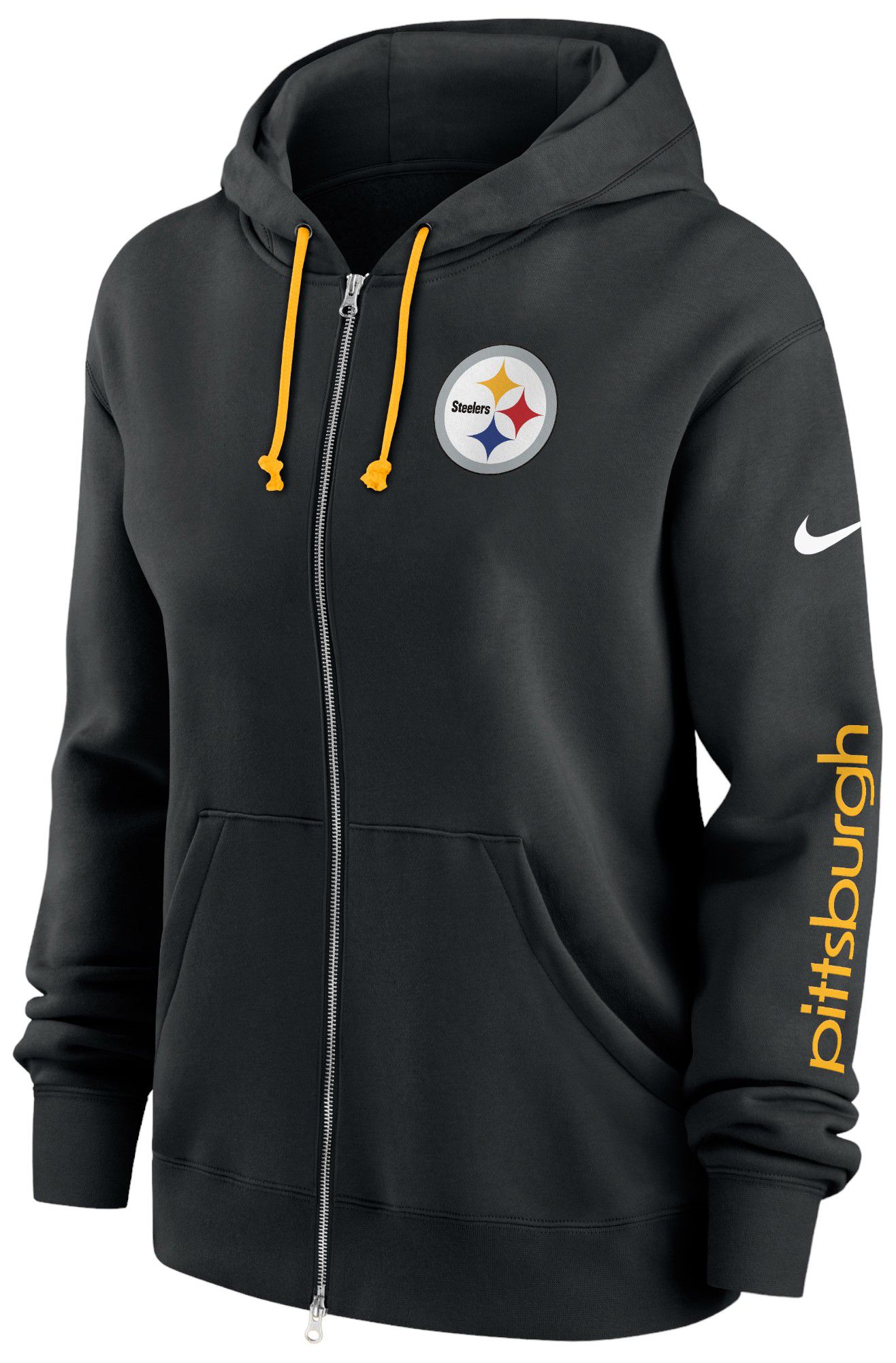 Nike Women's Pittsburgh Steelers Phoenix Full-Zip Black Hoodie product image