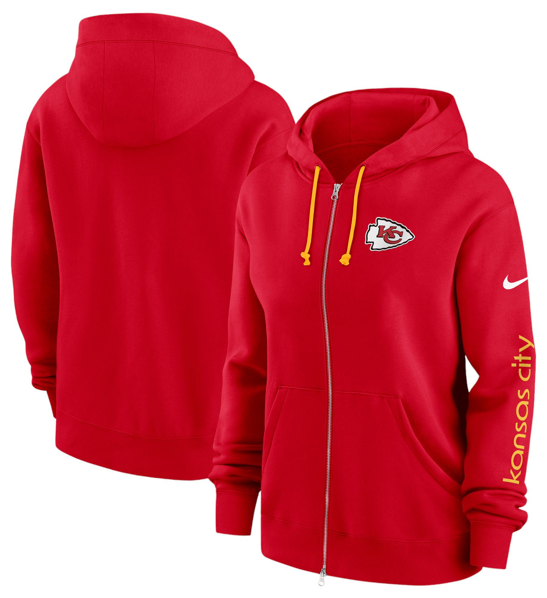 Nike Women's Kansas City Chiefs Phoenix Red Full-Zip Hoodie product image