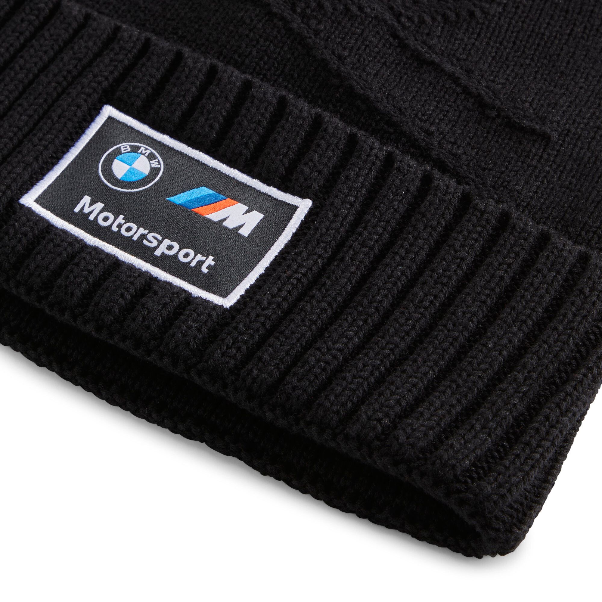 PUMA Adult BMW Formula 1 Racing Black Cuffed Knit Beanie product image