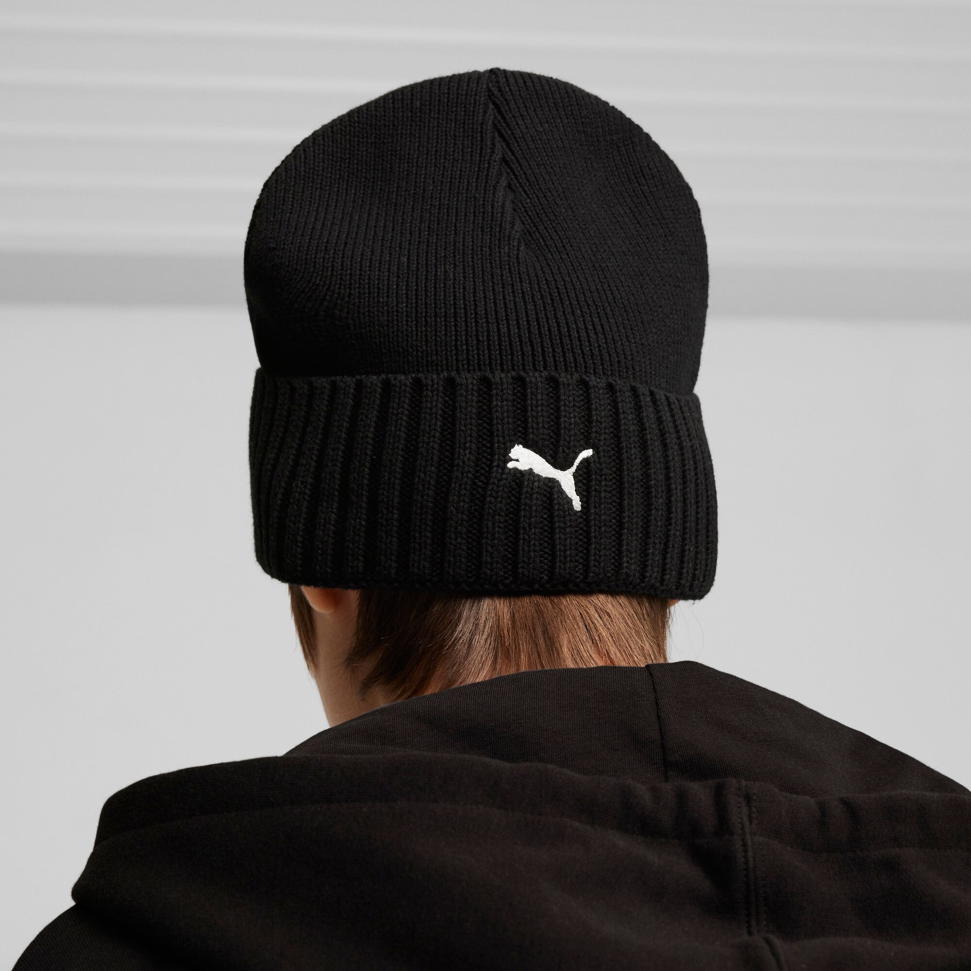 PUMA Adult BMW Formula 1 Racing Black Cuffed Knit Beanie product image