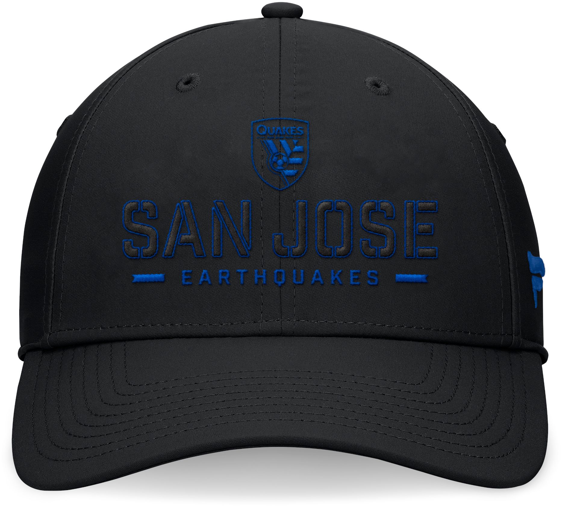 MLS Adult San Jose Earthquakes Fundamental Black Flexfit Hat