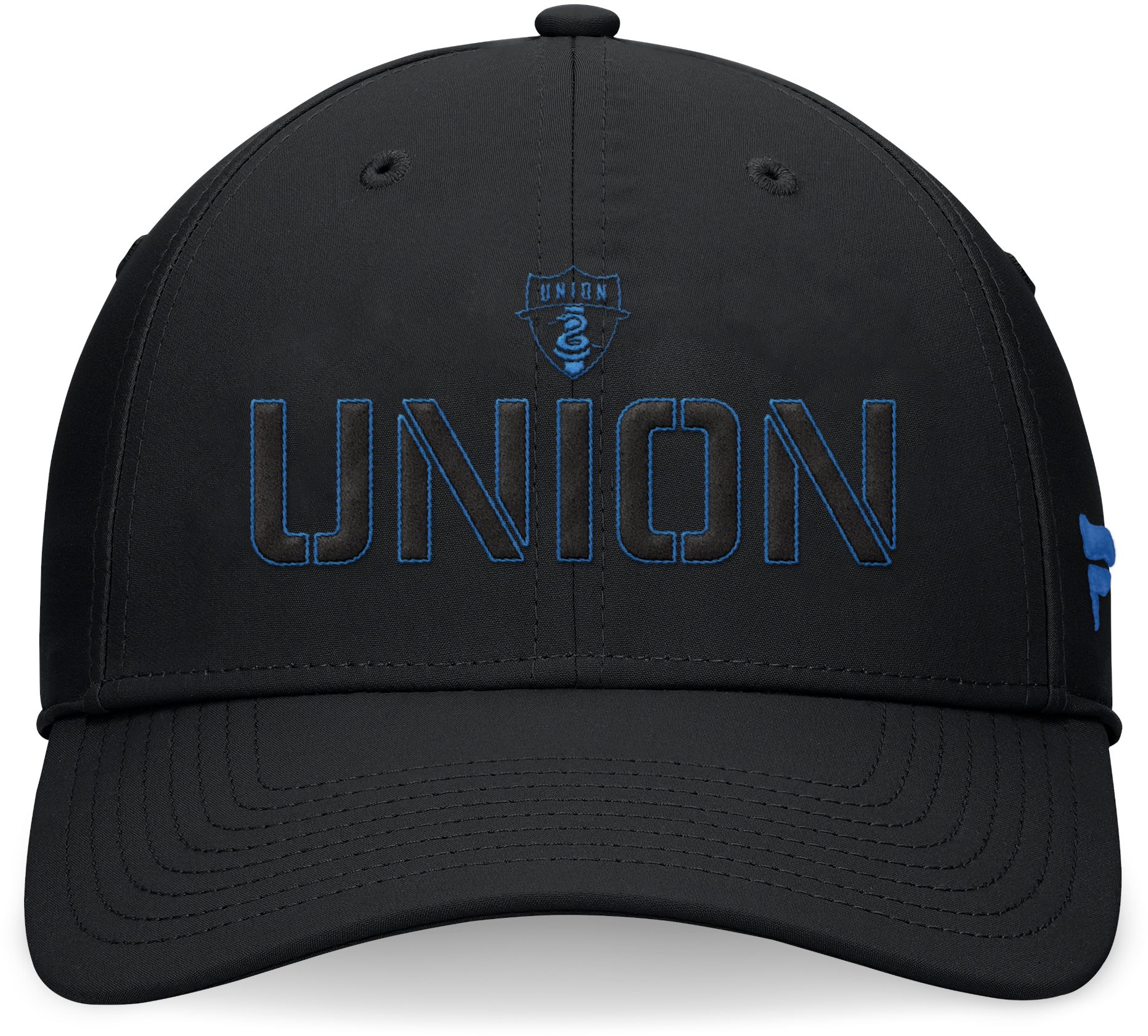 MLS Adult Philadelphia Union Fundamental Black Flexfit Hat product image