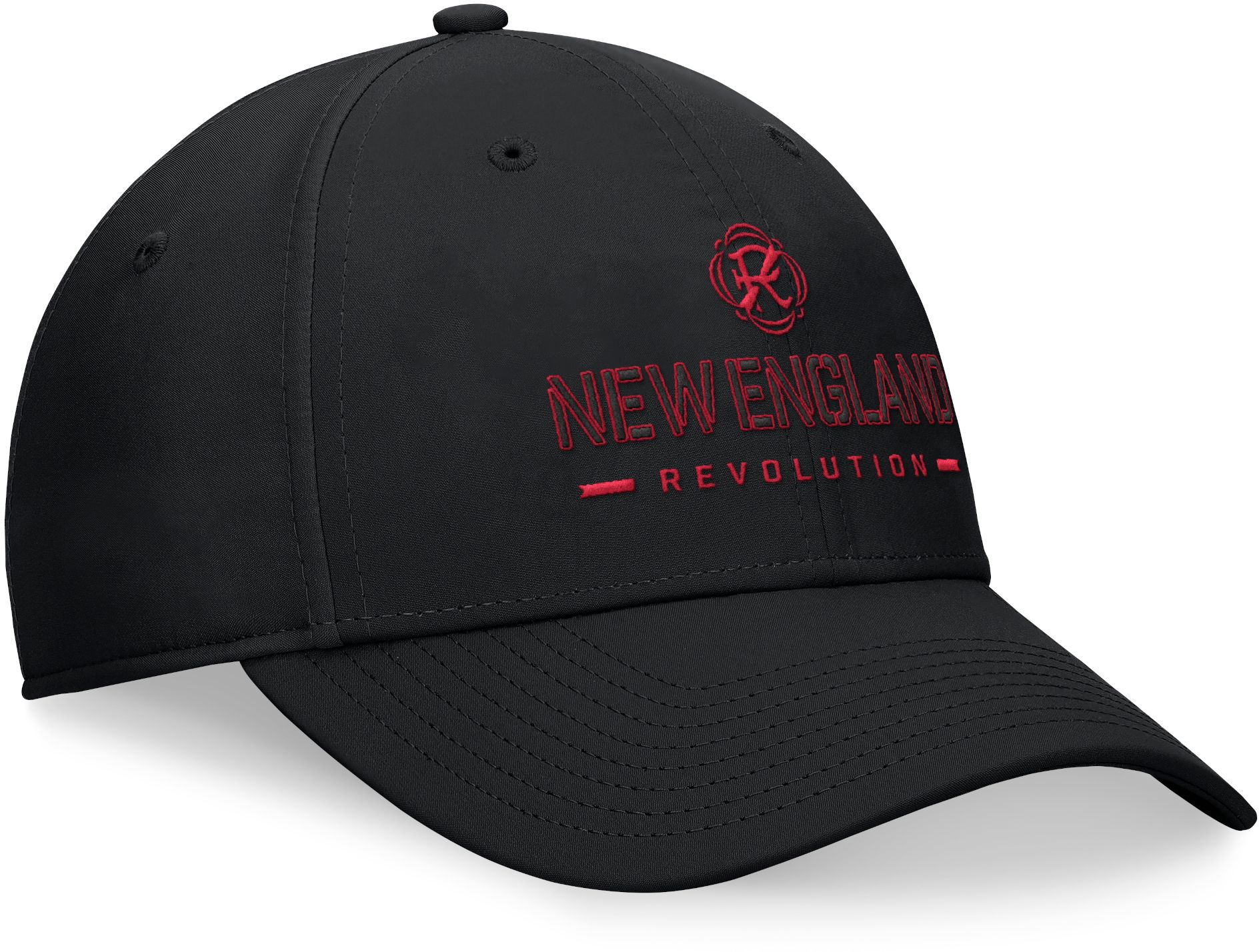 MLS Adult New England Revolution Fundamental Black Flexfit Hat